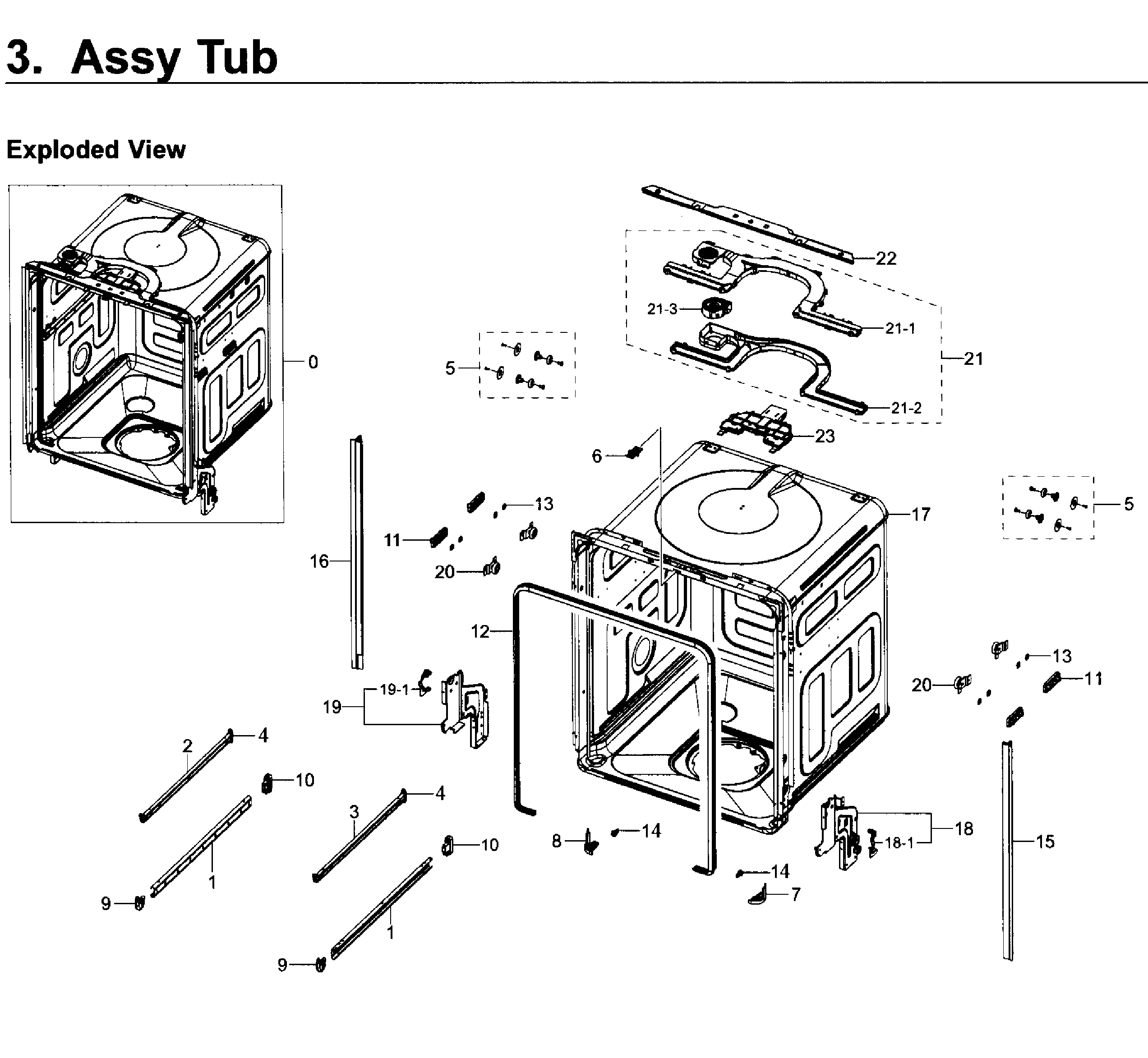 Samsung DW80K7050US/AA-00 tub diagram