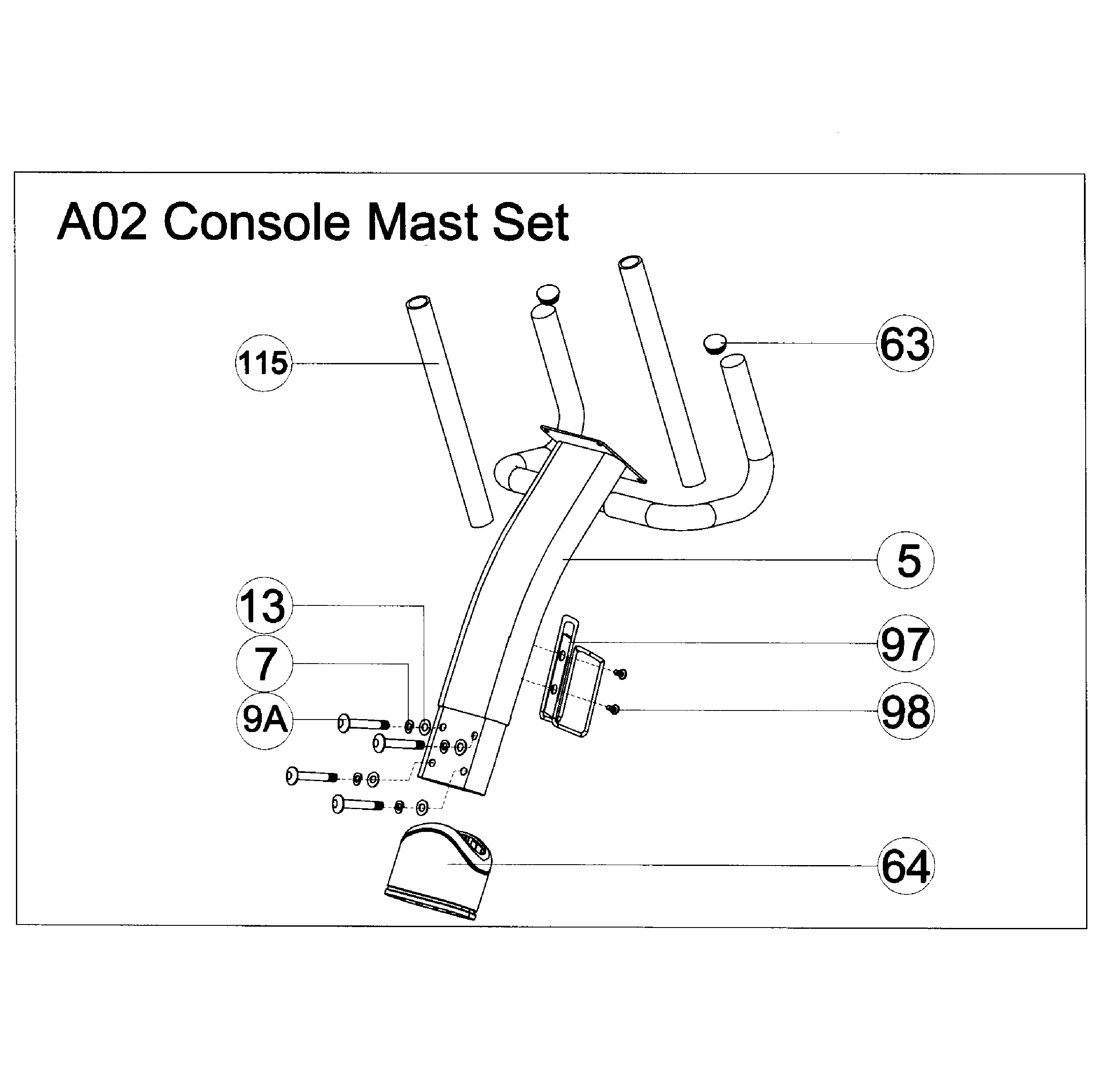 AFG 7.3AR console mast diagram