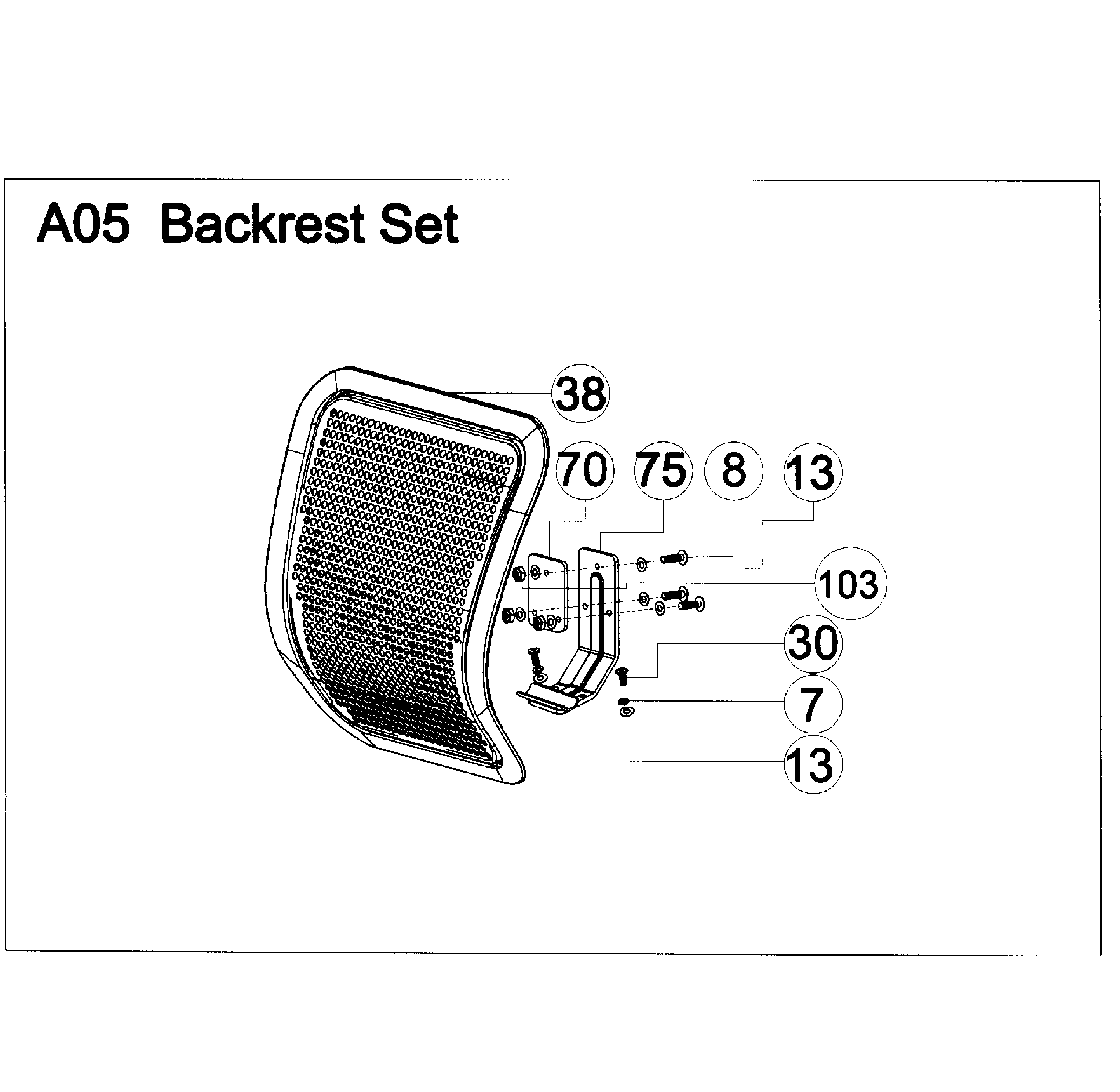 AFG 7.3AR backrest set diagram