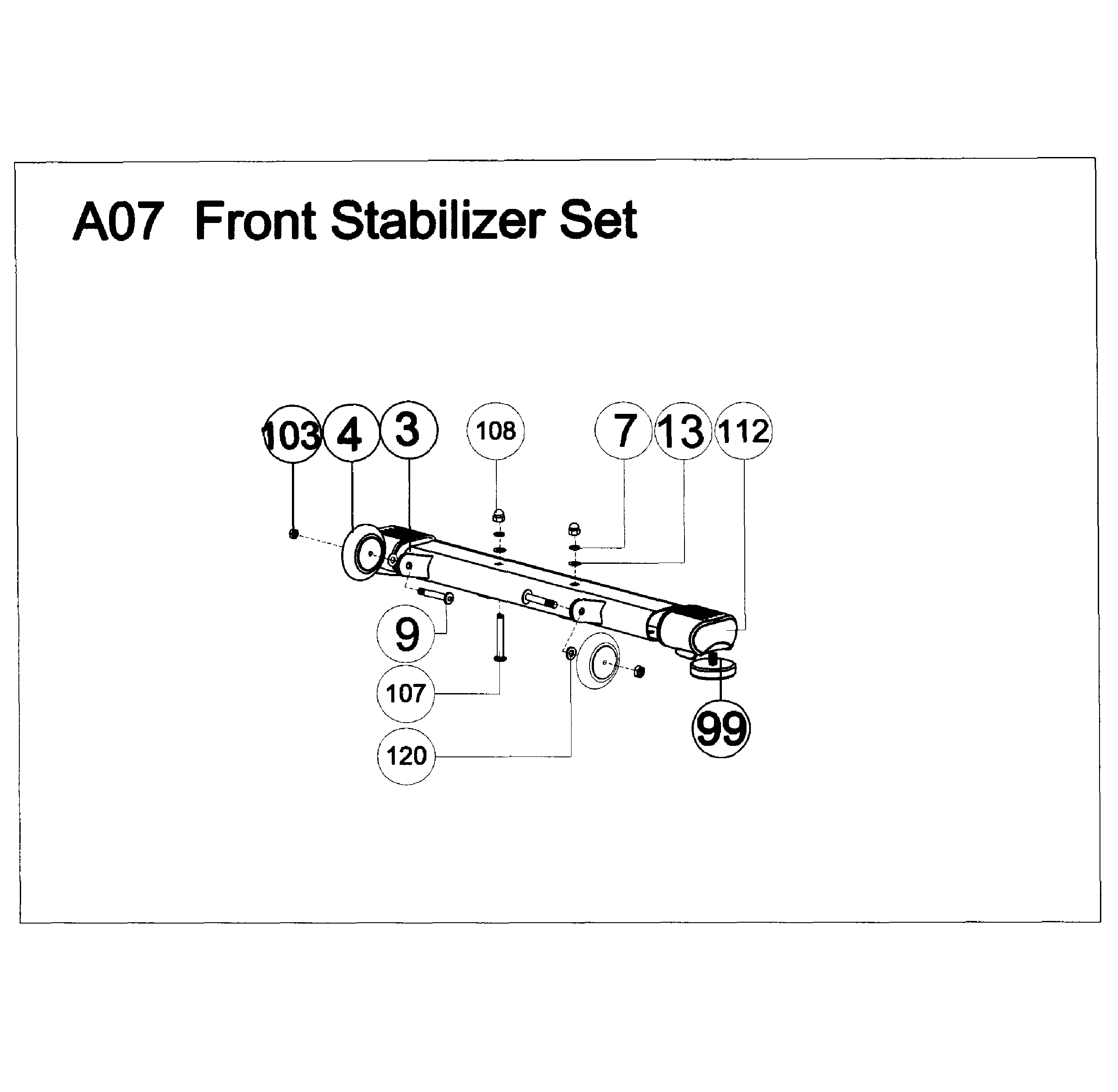 AFG 7.3AR front stabilizer diagram