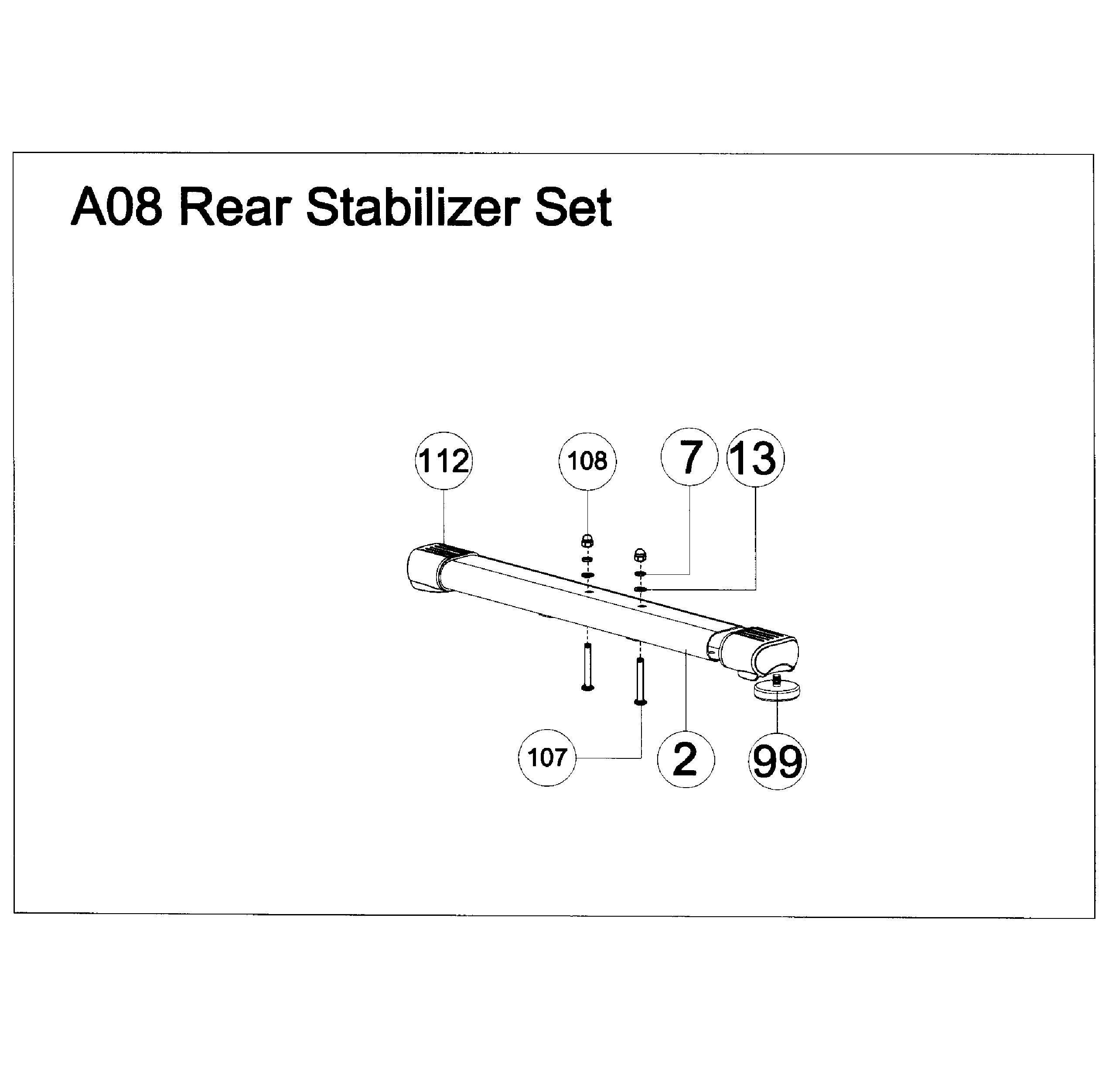 AFG 7.3AR rear stabilizer diagram
