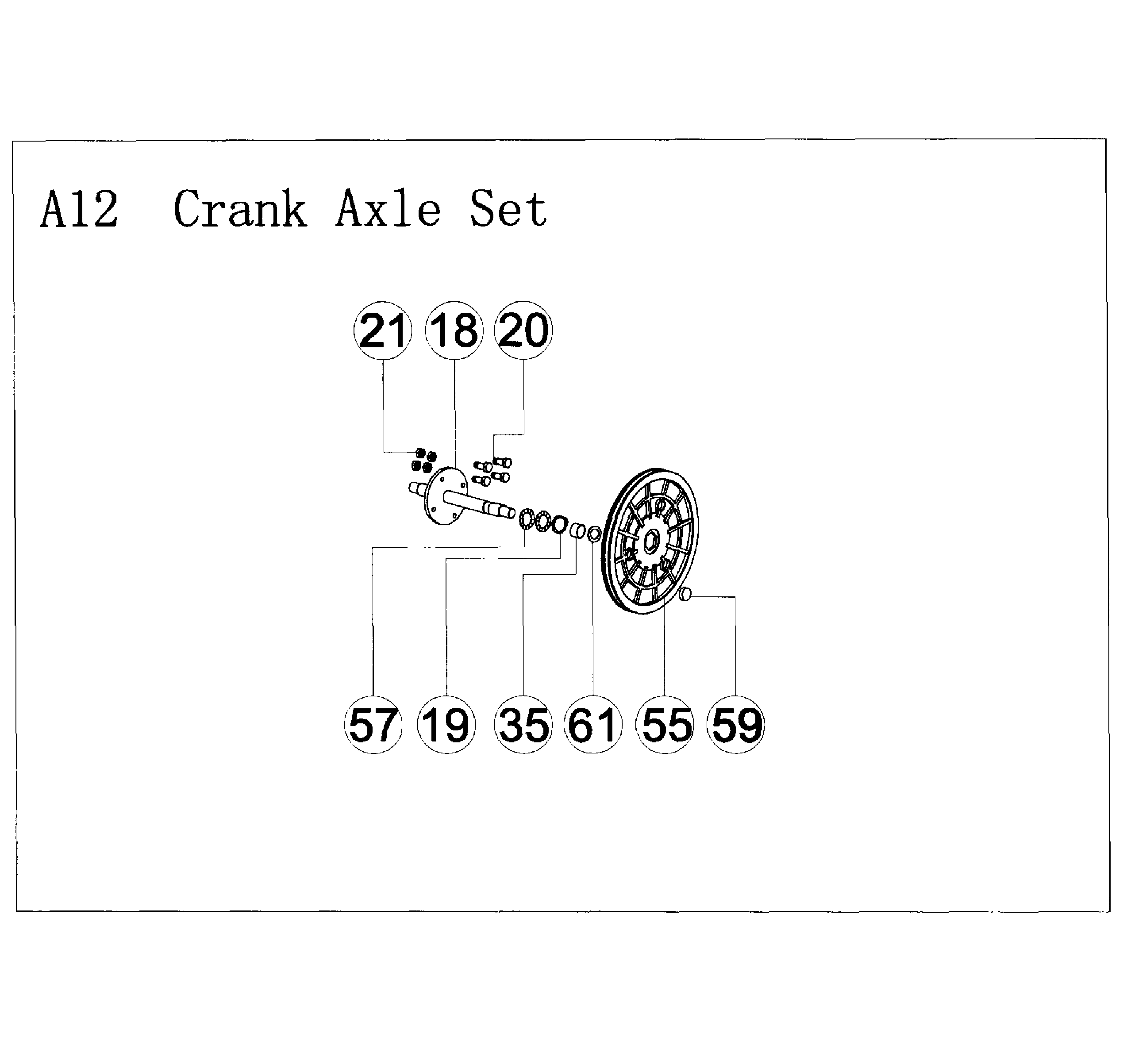 AFG 7.3AR crank axle diagram