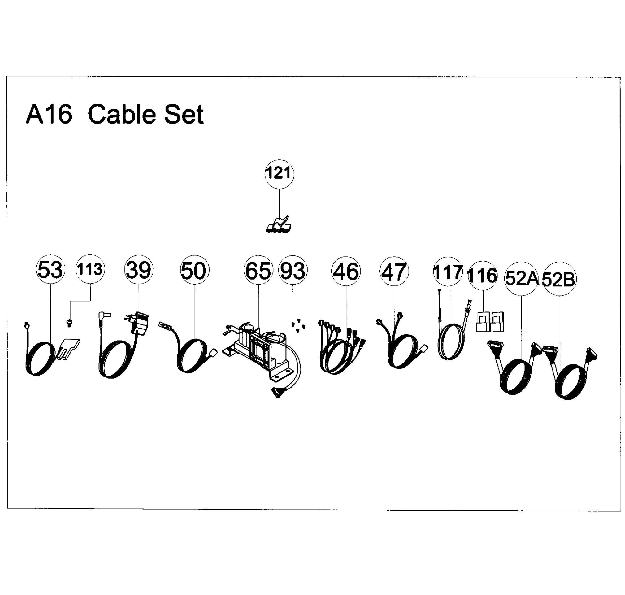 AFG 7.3AR cable set diagram