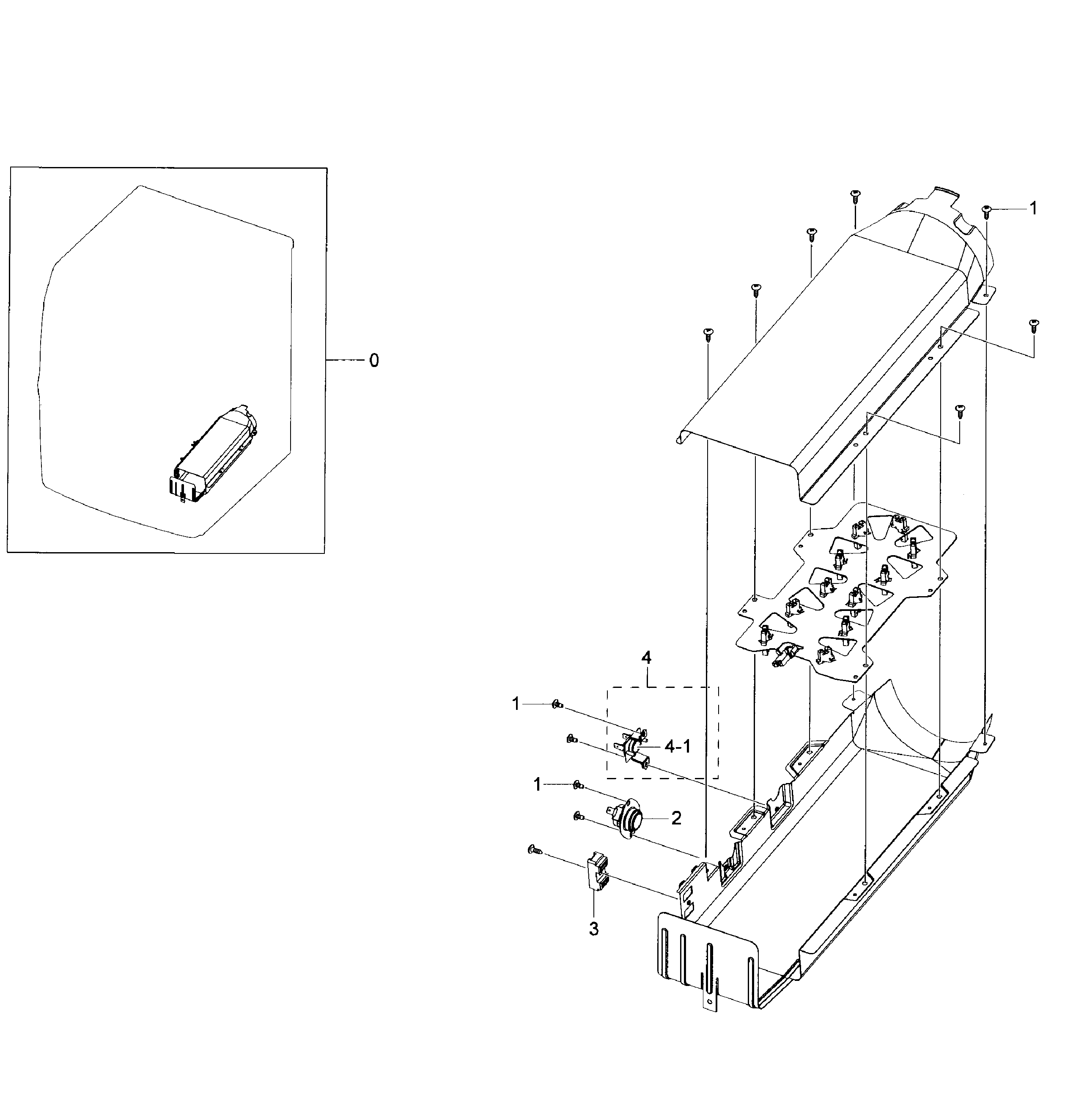 Samsung DV50K7500EW/A3-01 duct heater diagram