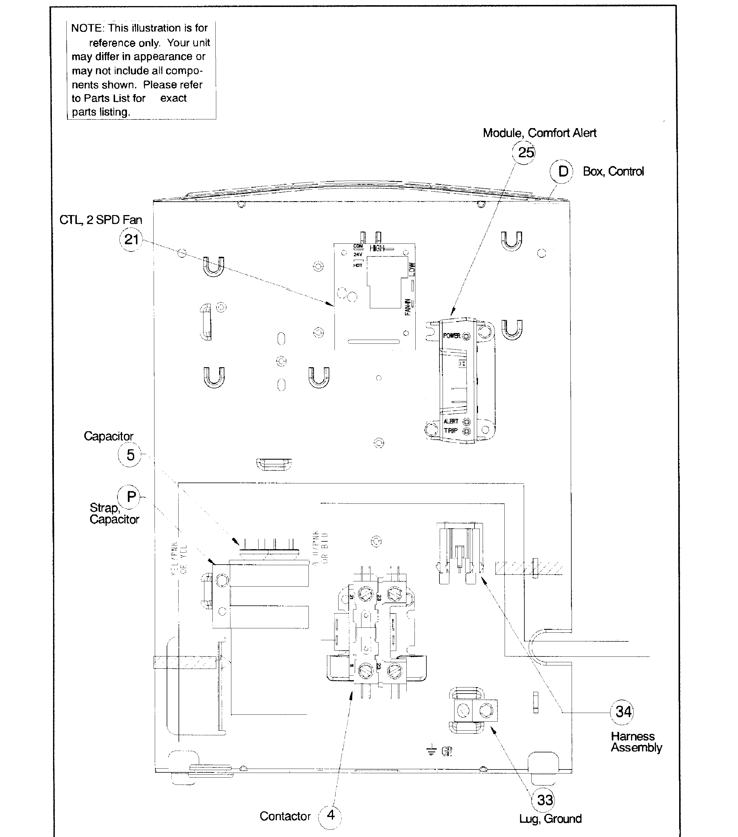 ICP C4A324GKD100 control box diagram