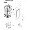 Samsung RF23HCEDBSR/AA-09 fridge door r diagram