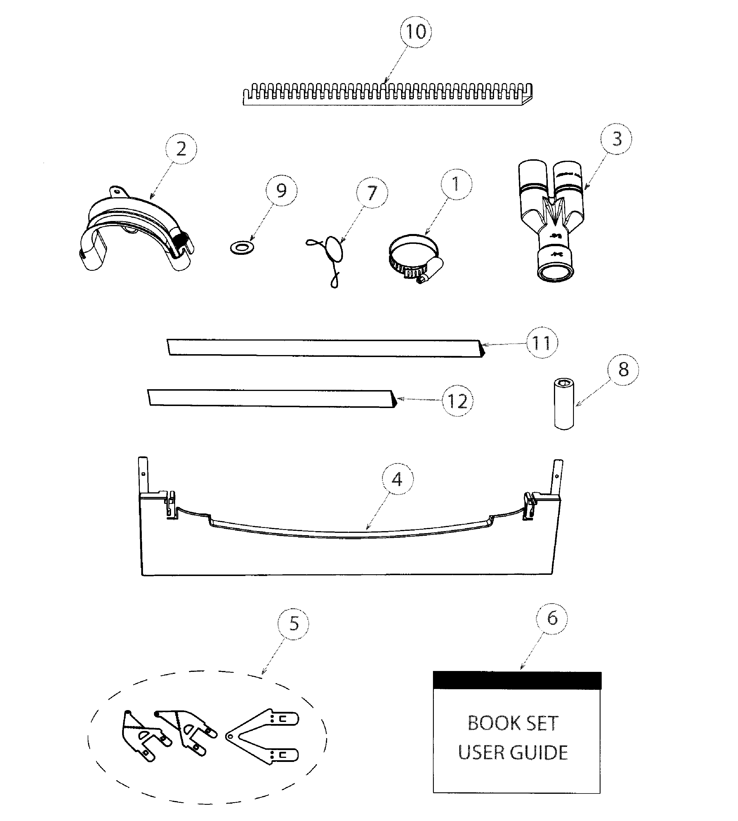Fisher & Paykel DD24DAX8-99657-A installation components diagram