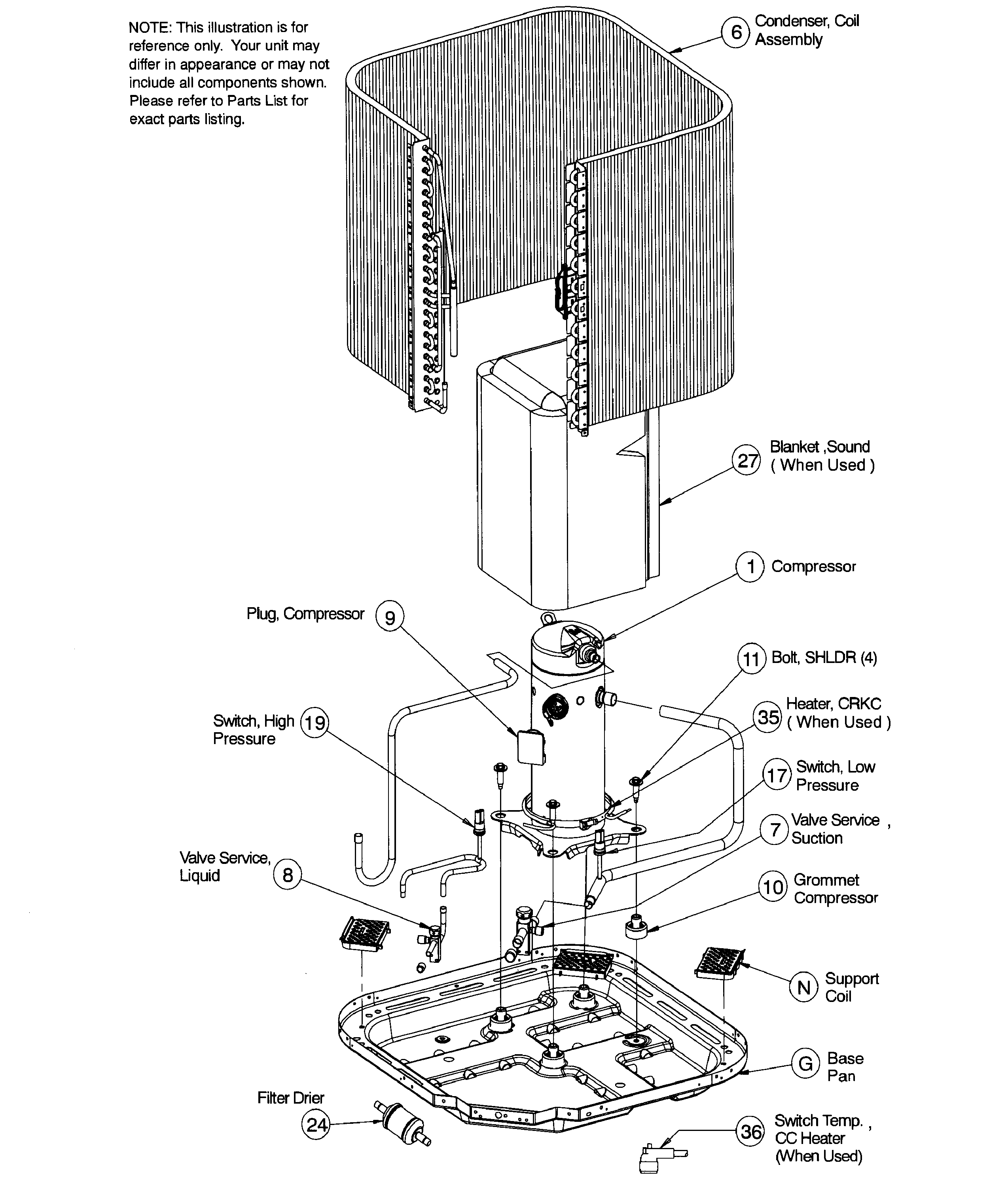 ICP NXA618GKA100 inner asy diagram