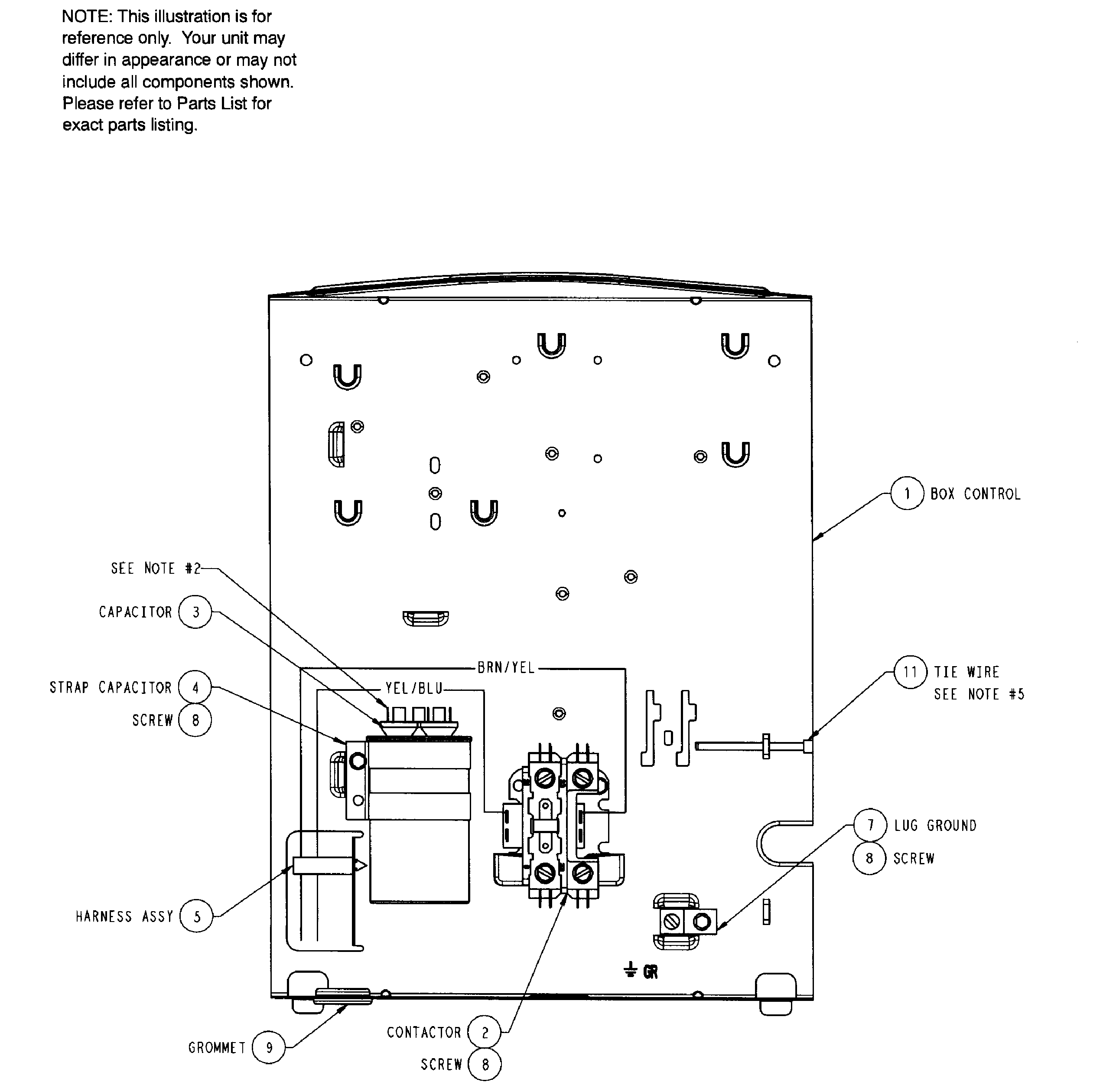 ICP NXA618GKA100 conrol box diagram