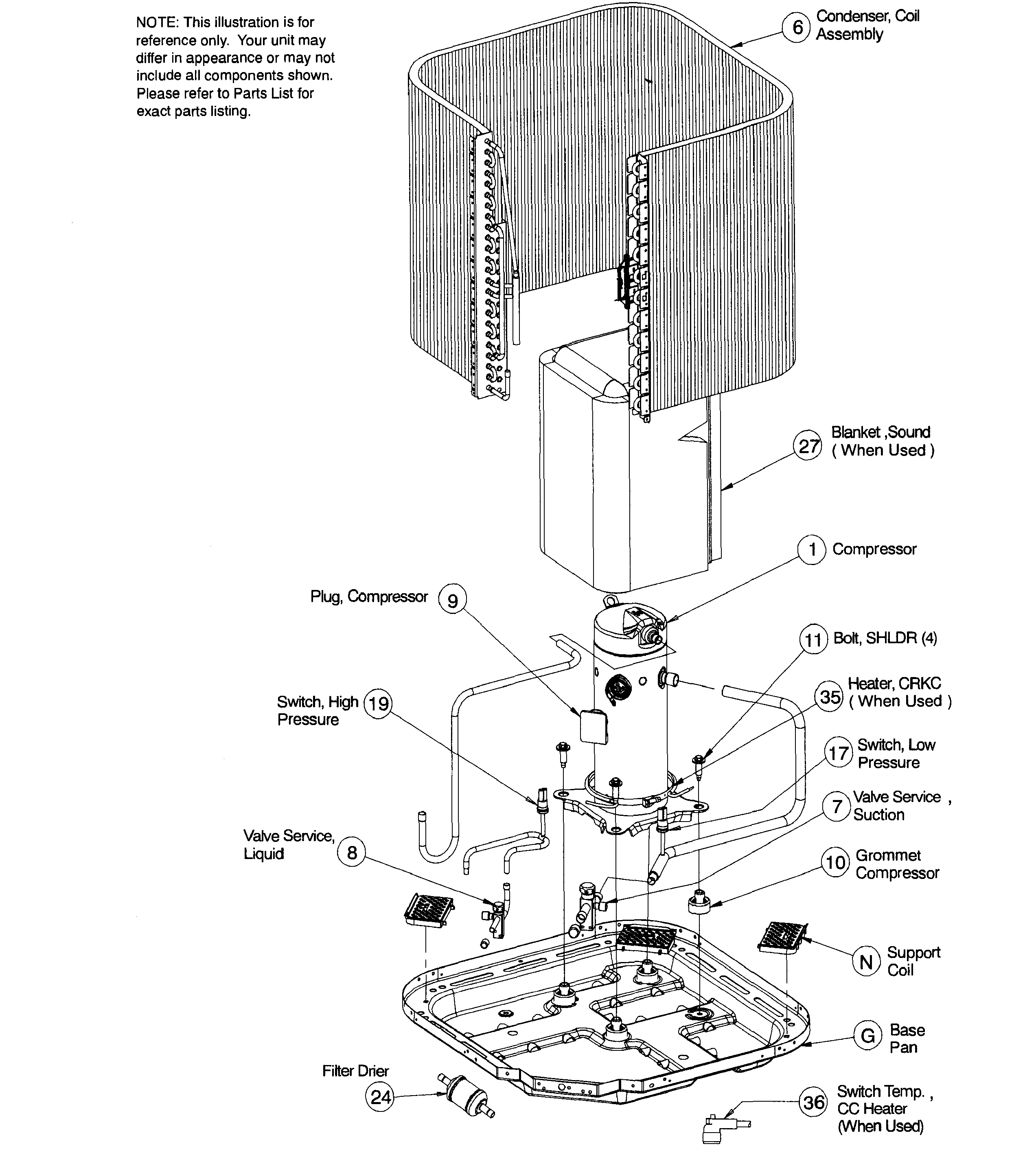 ICP N4A330AKB100 inner asy diagram