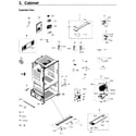 Samsung RF26J7500BC/AA-01 cabinet diagram