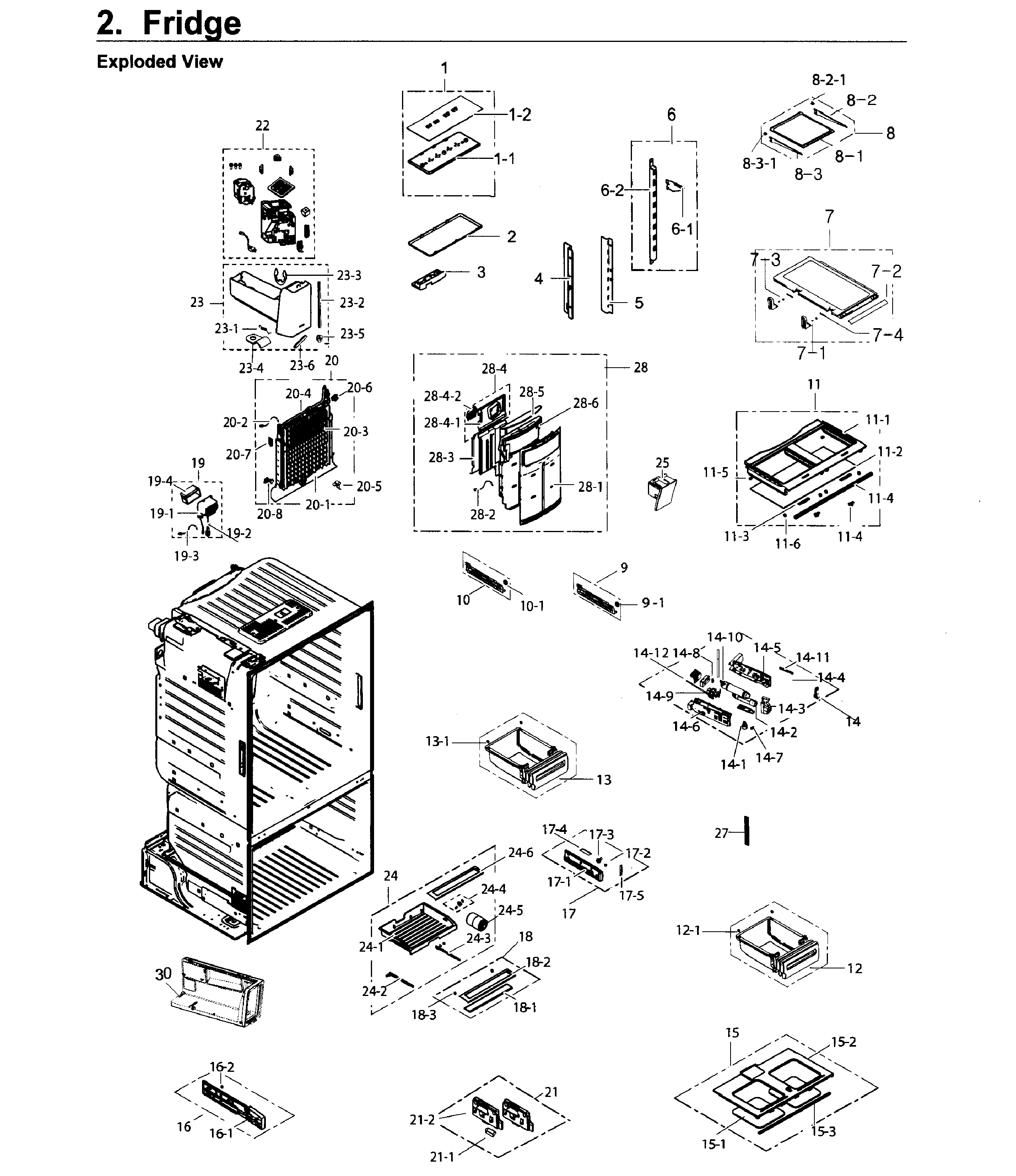 Samsung RF26J7500BC/AA-02 fridge diagram