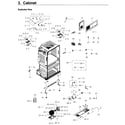 Samsung RF4267HARS/XAA-03 cabinet diagram