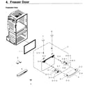 Samsung RF4267HARS/XAA-03 freezer door diagram