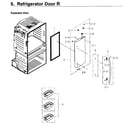 Samsung RF4267HARS/XAA-03 fridge door r diagram