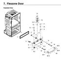 Samsung RF4267HARS/XAA-03 flexzone door diagram