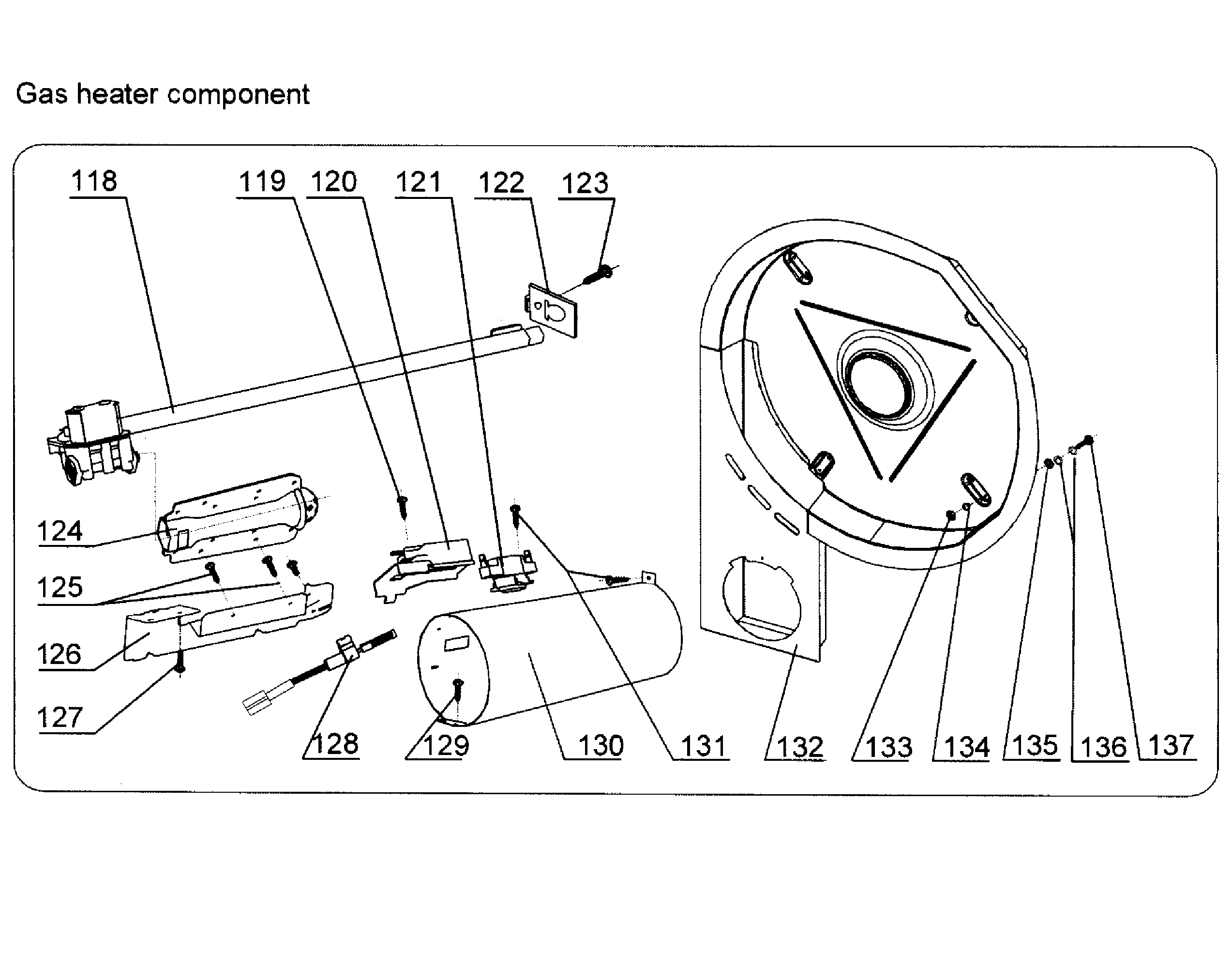Haier HLTD500AGW heater assy diagram