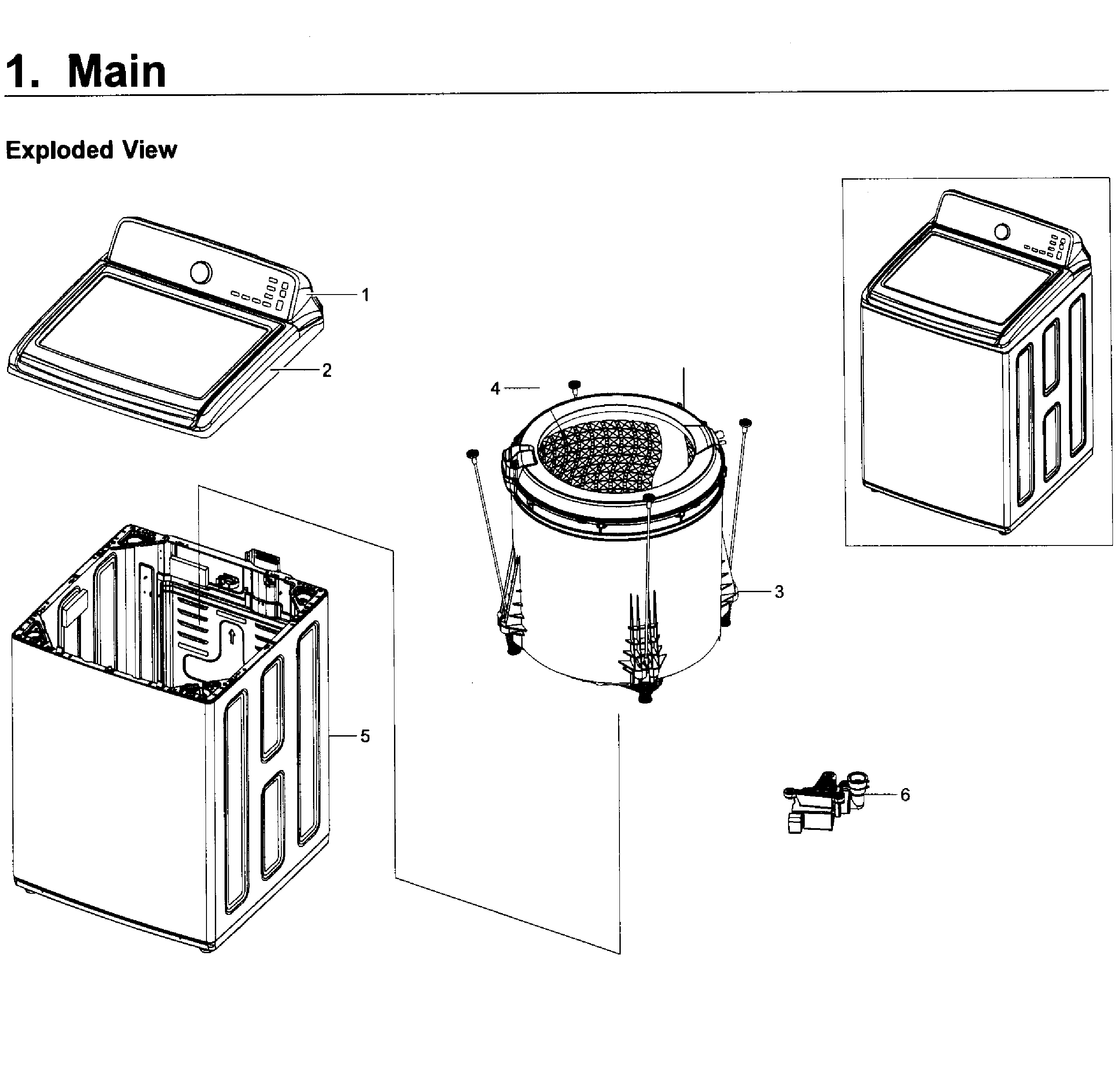 Samsung WA40J3000AW/A2-11 main diagram