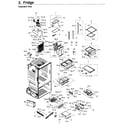 Samsung RF263BEAEWW/AA-00 fridge diagram