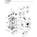 Samsung RF263BEAEWW/AA-00 cabinet diagram