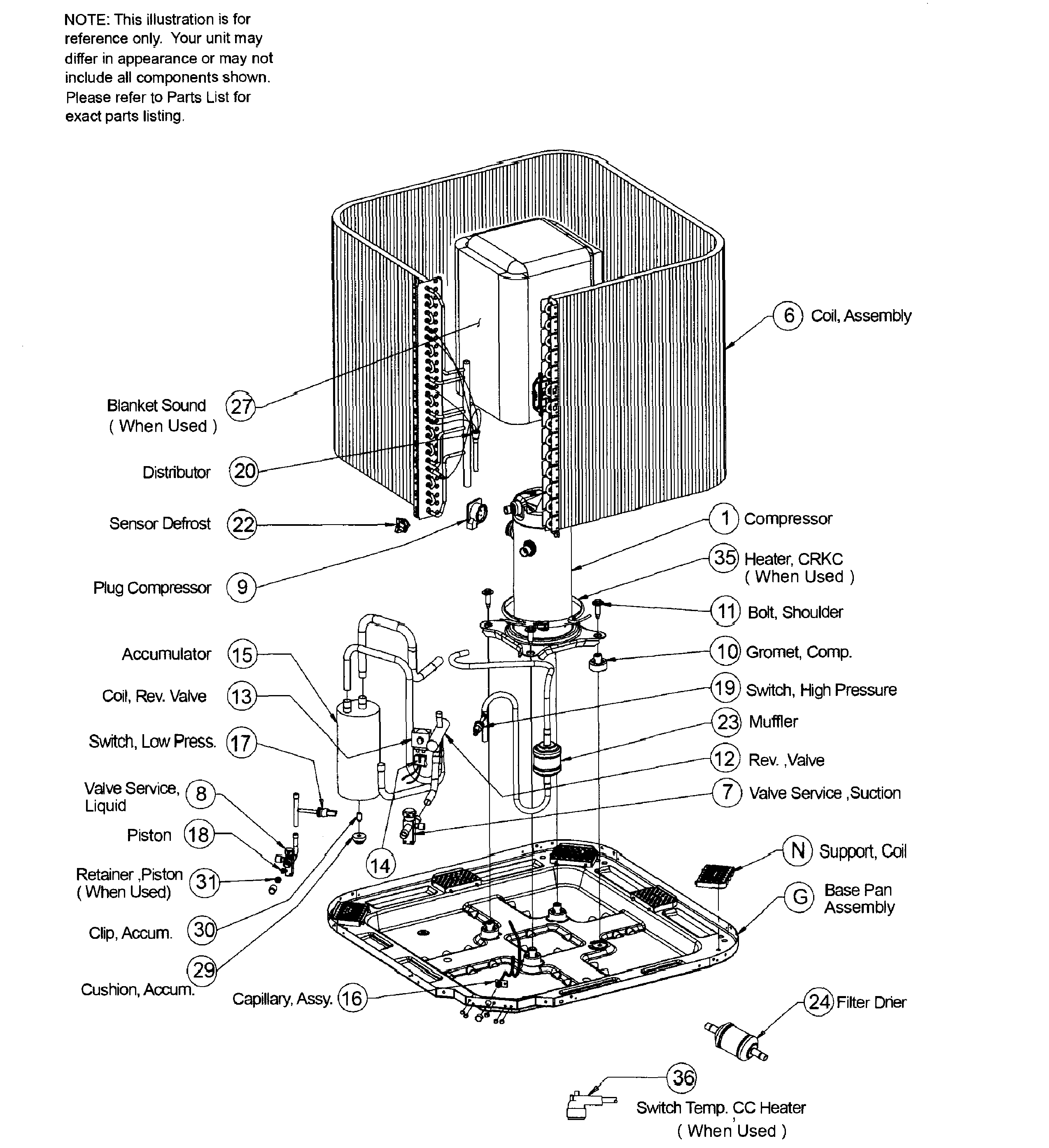 ICP C4H342GKD200 inner asy diagram