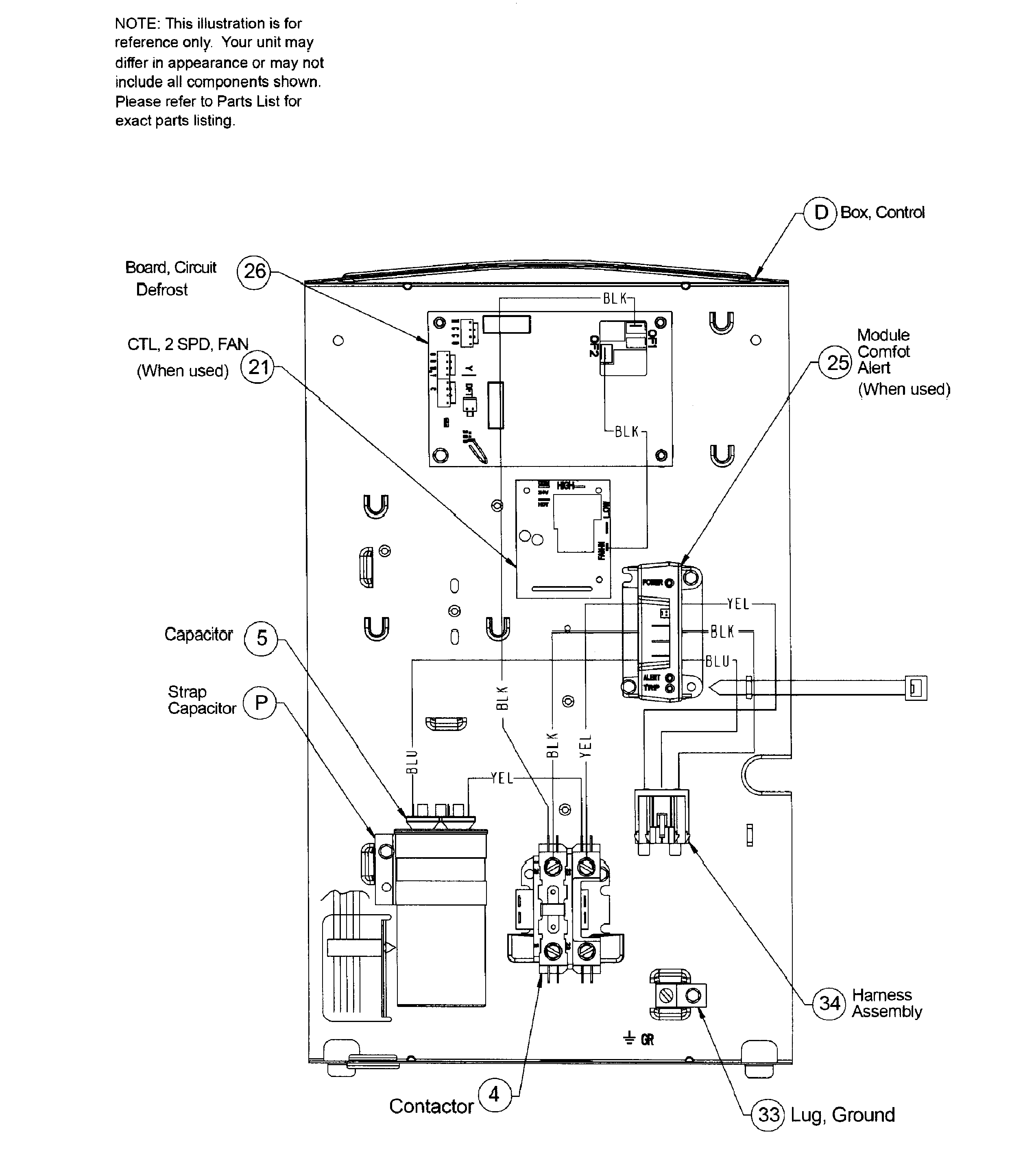 ICP H4H318GKD200 control diagram