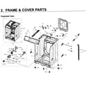 Samsung WF219ANW/XAA-01 frame & cover parts diagram