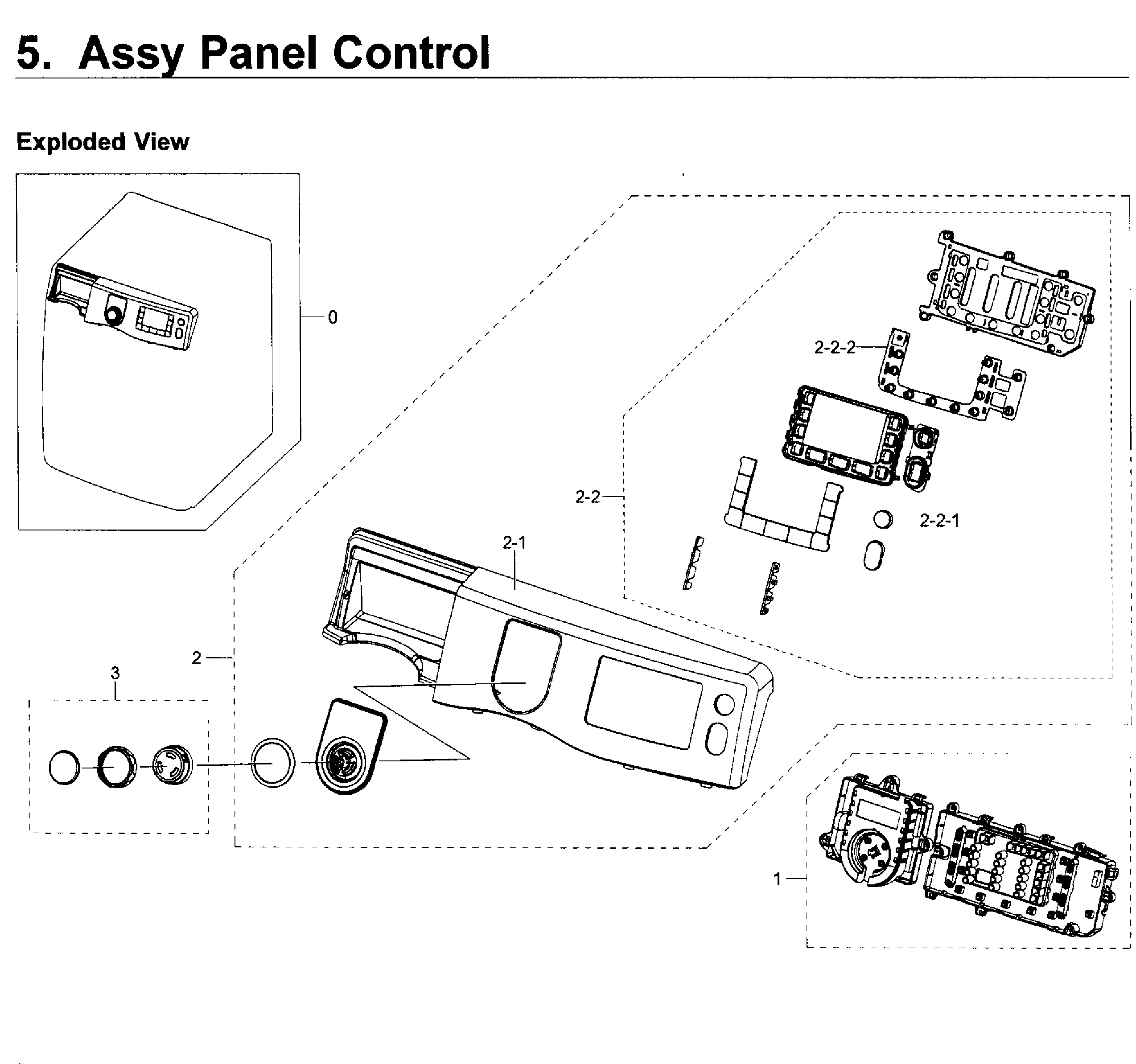 Samsung WF419AAW/XAA-01 control panel diagram