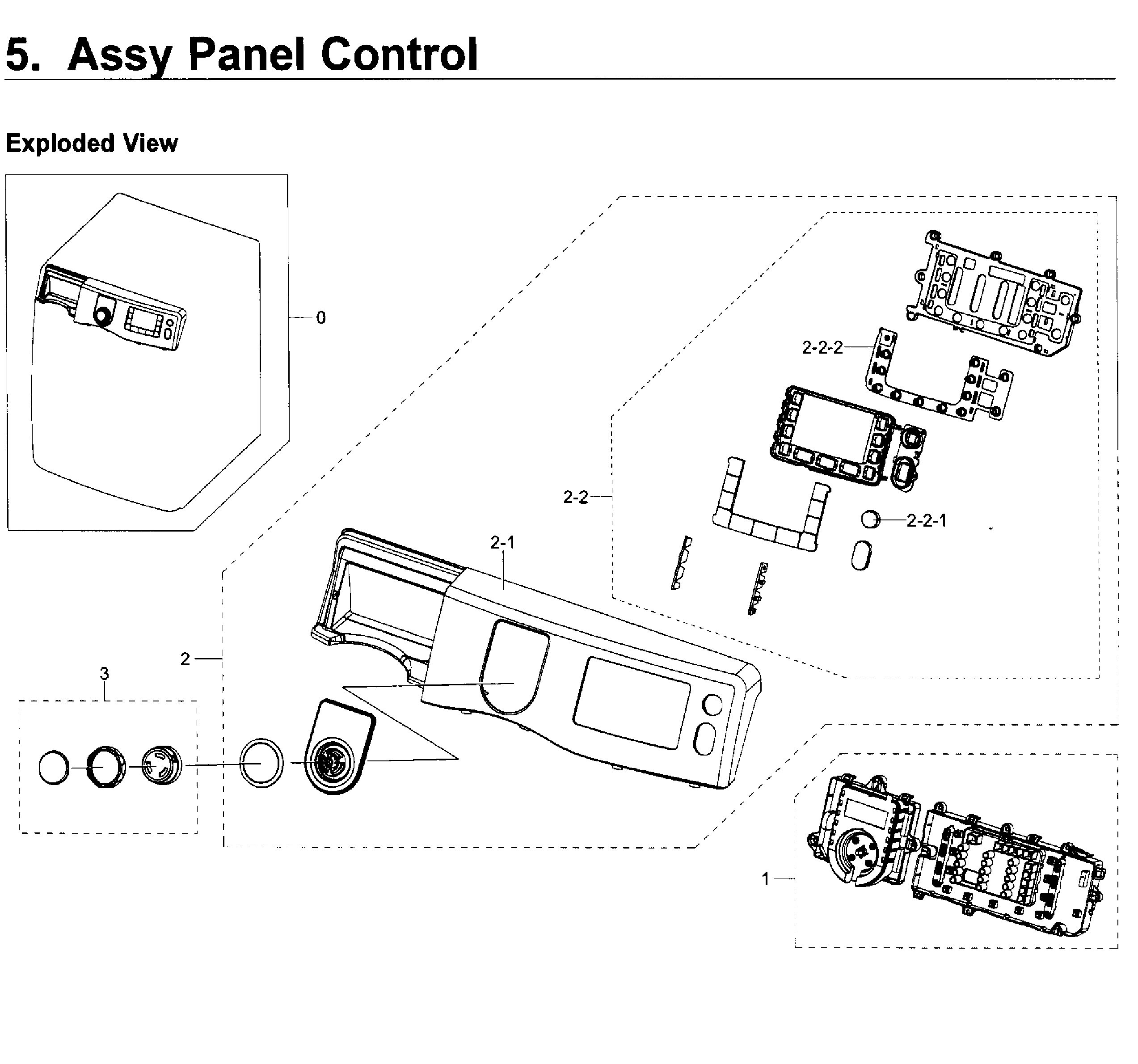 Samsung WF419AAW/XAA-02 control panel diagram