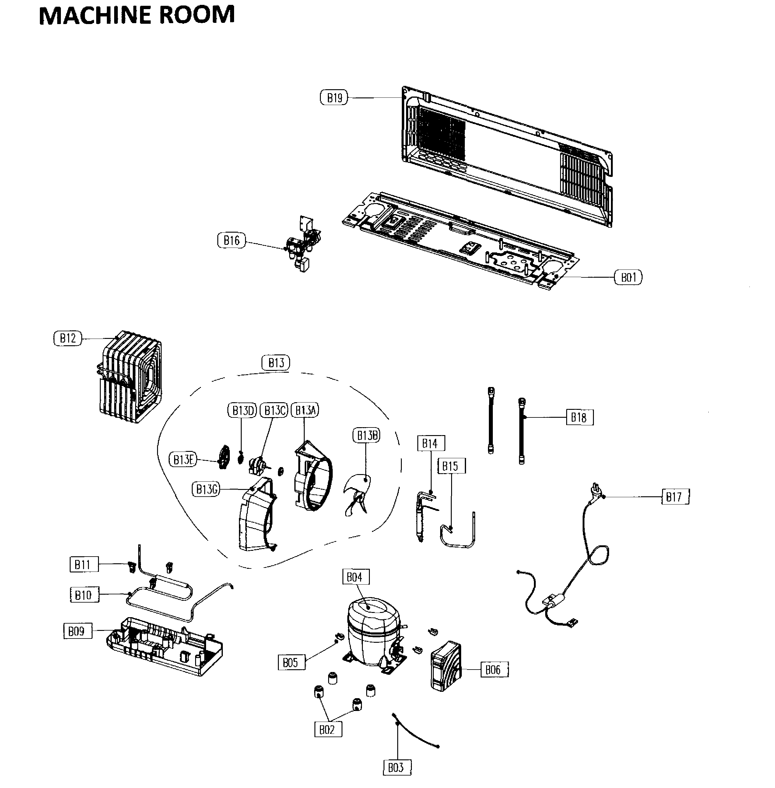 Kenmore 11173042610 compressor asy diagram