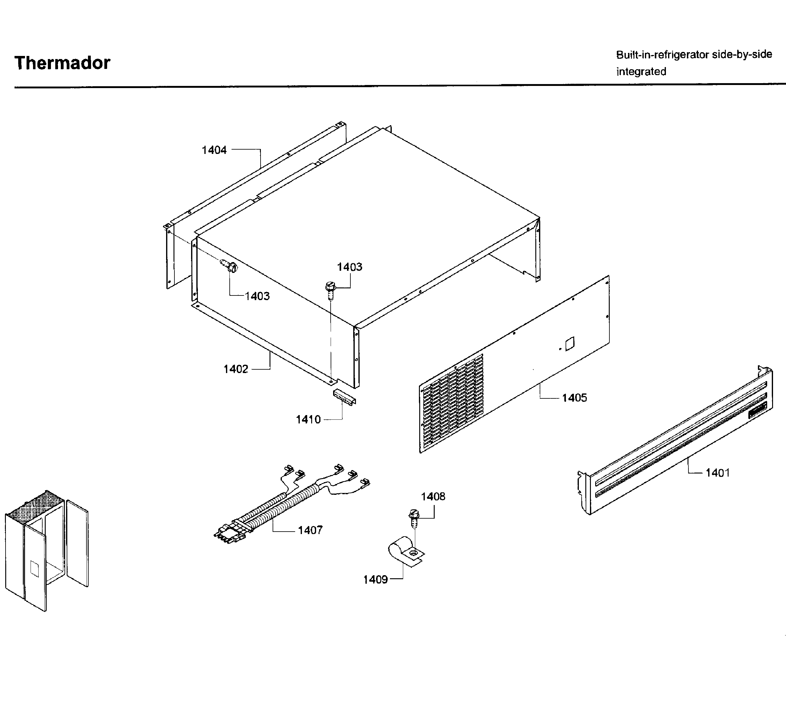 Thermador T42BD820NS/01 panel diagram
