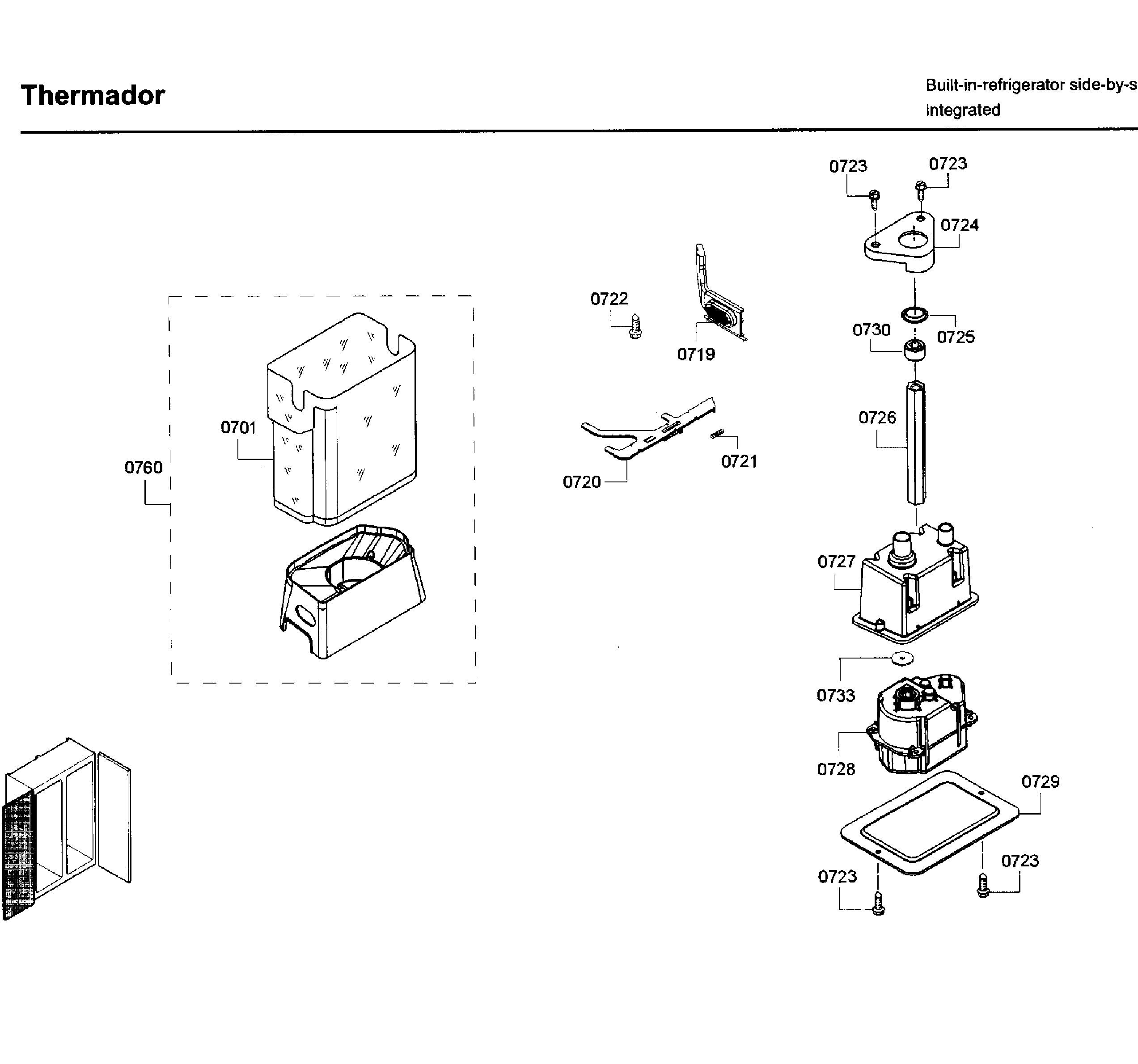 Thermador T42BD820NS/02 motor asy diagram