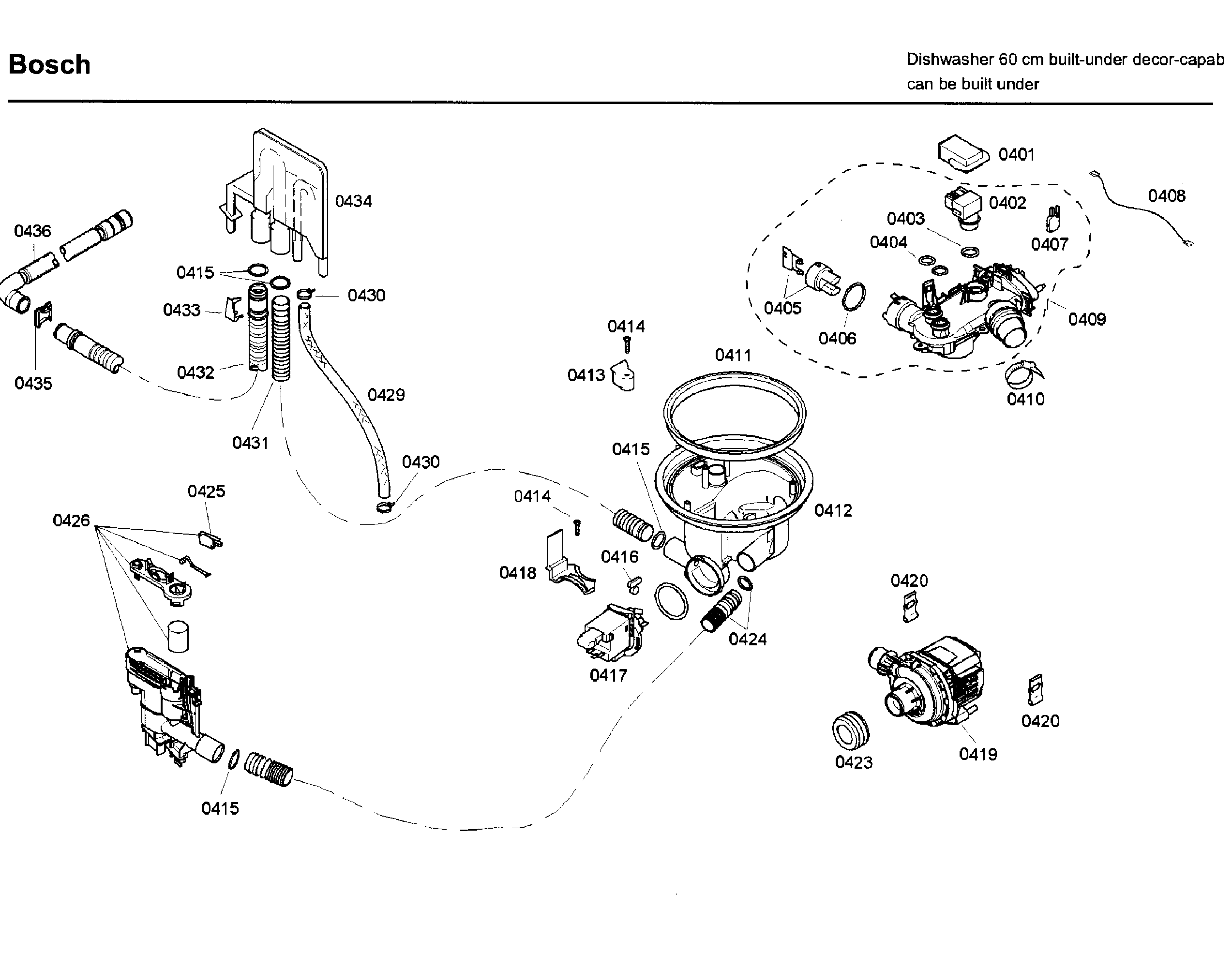 Bosch SHE65P05UC/58 pump diagram