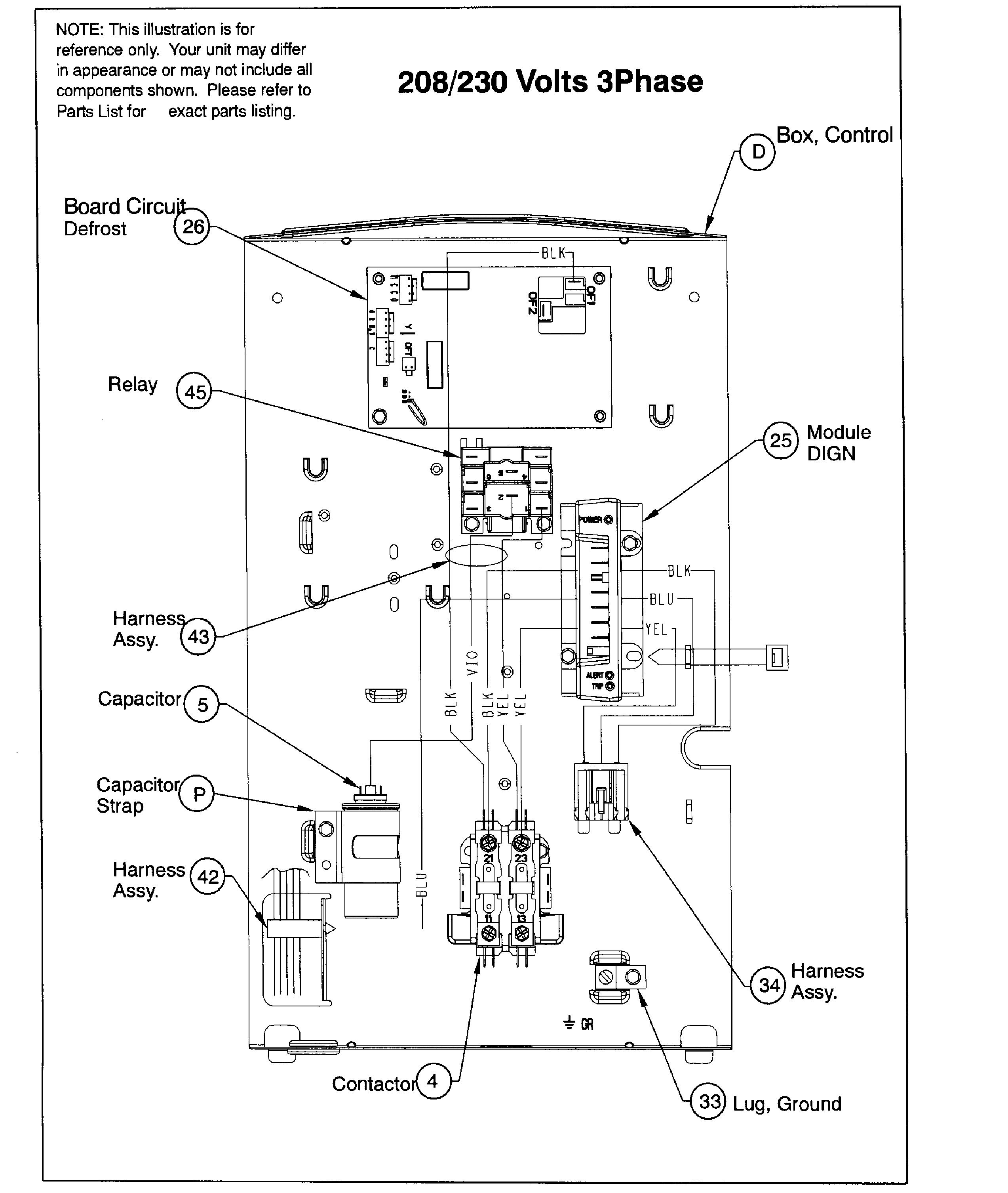 ICP H4H348GHE100 control panel diagram