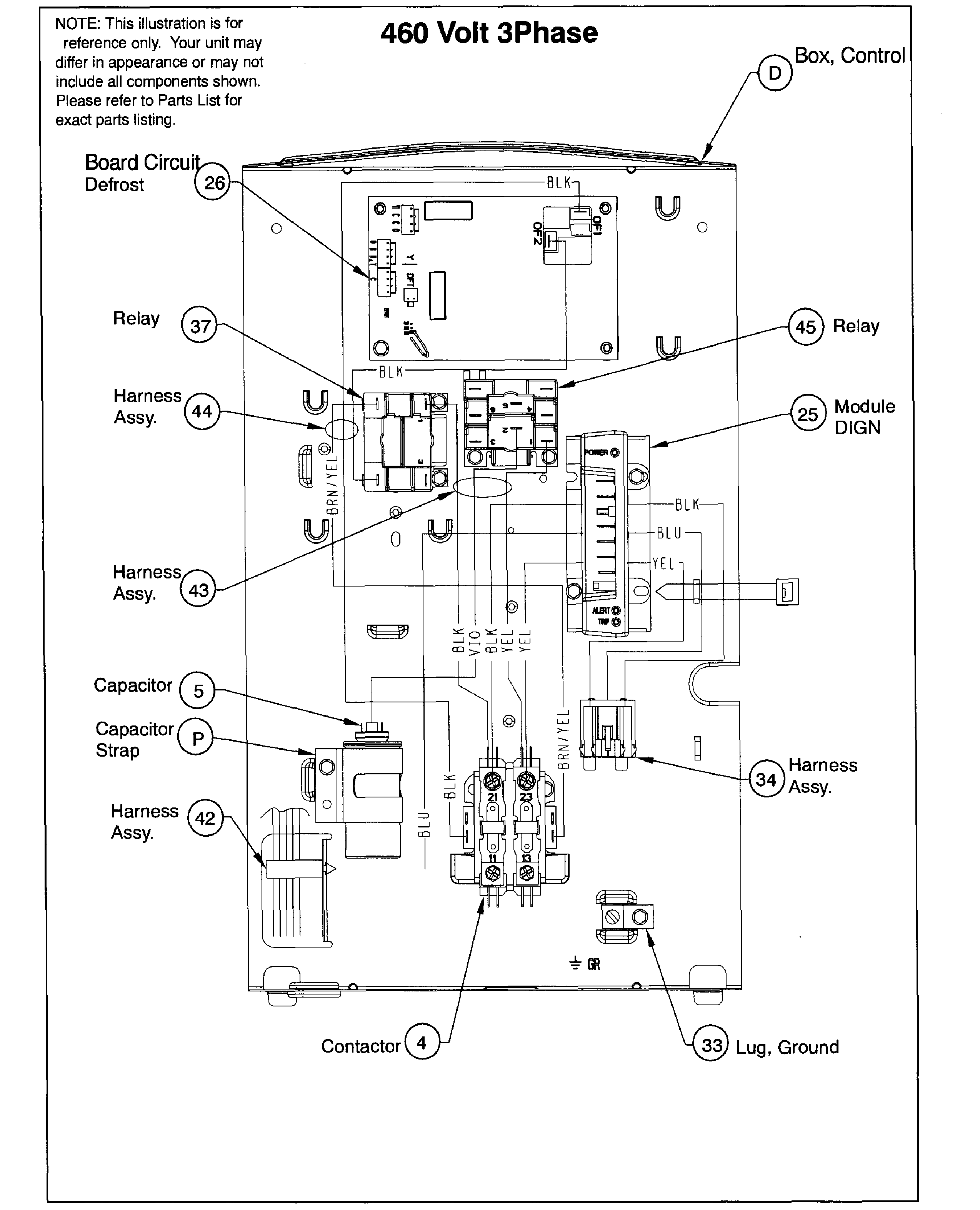 ICP H4H336GLE100 control panel diagram