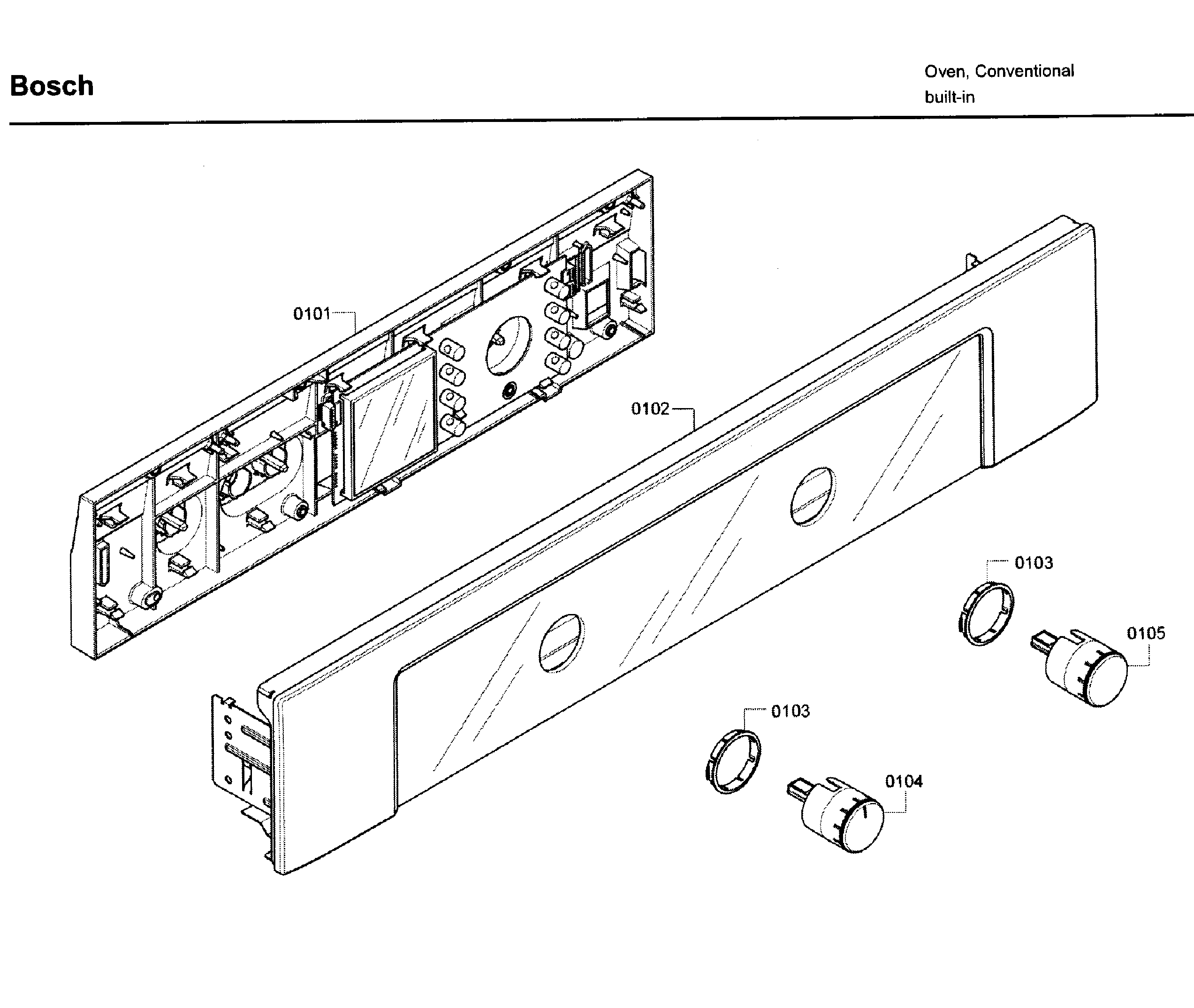 Bosch HBL3450UC/10 control panel diagram