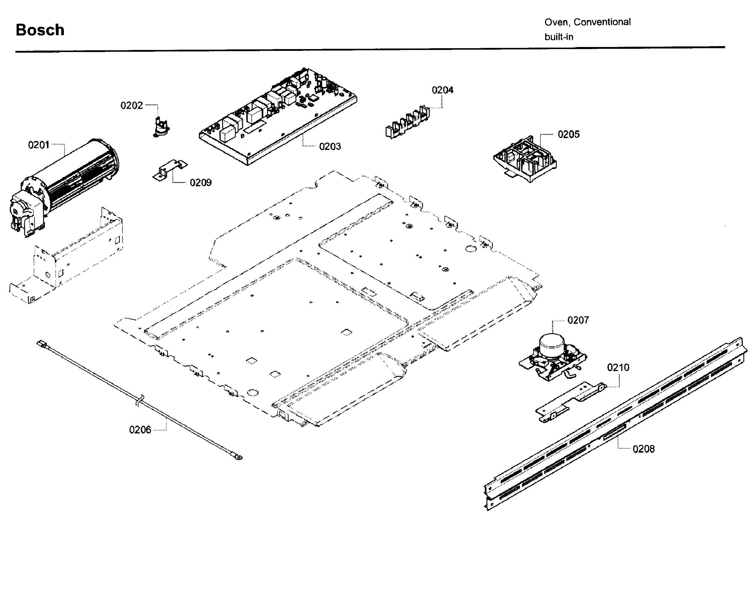 Bosch HBL3450UC/10 latch asy diagram