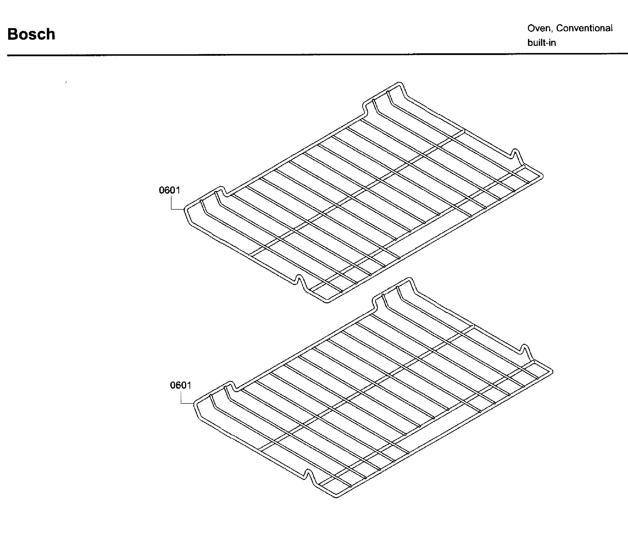 Bosch HBL5451UC/03 rack diagram