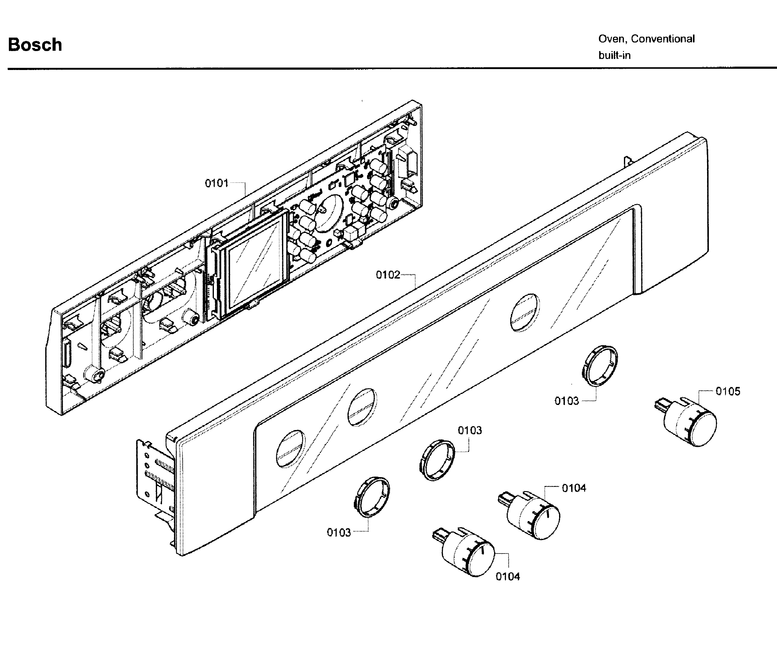 Bosch HBL5620UC/09 control panel diagram