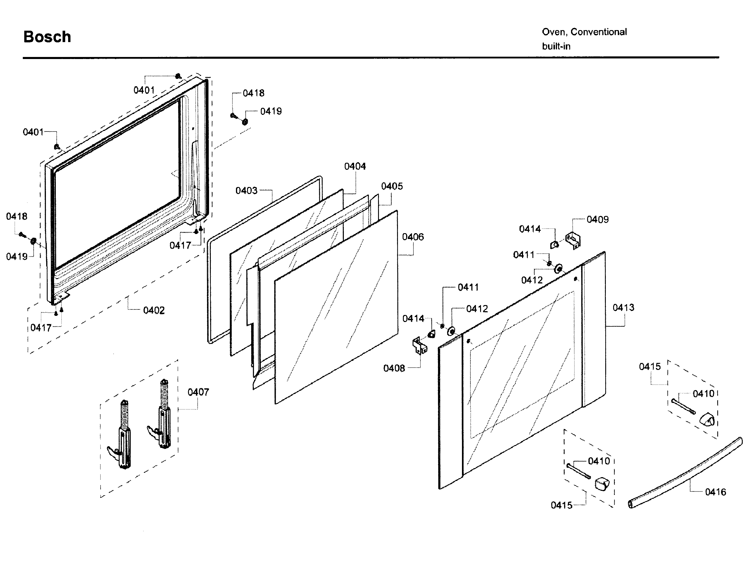 Bosch HBL5620UC/09 door 1 diagram