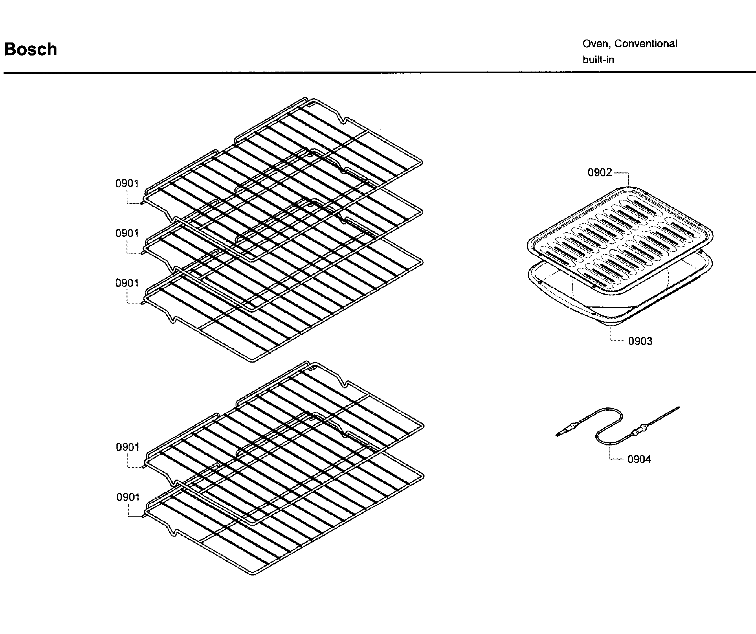 Bosch HBL5620UC/09 rack asy diagram