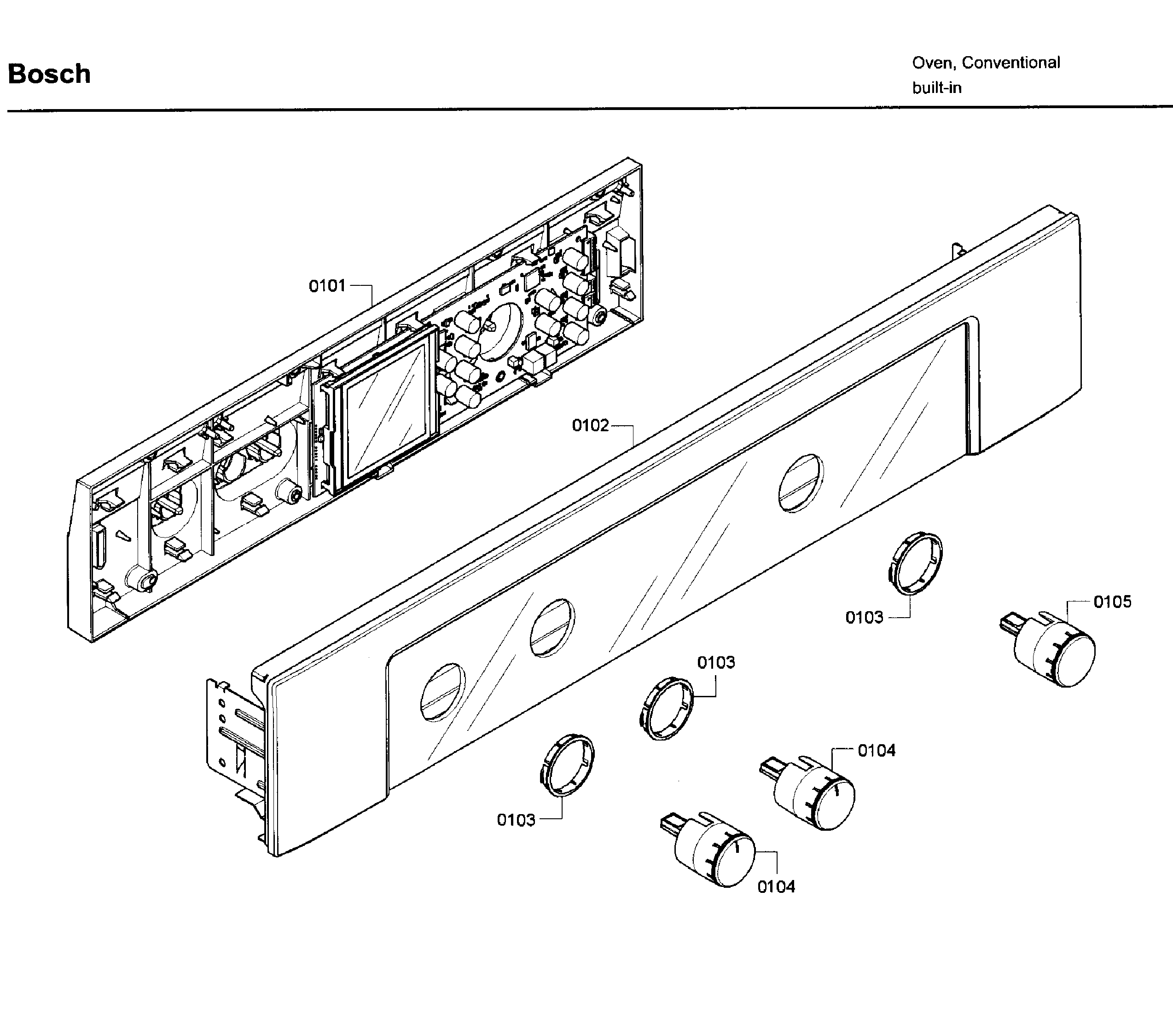 Bosch HBL5650UC/08 control panel diagram