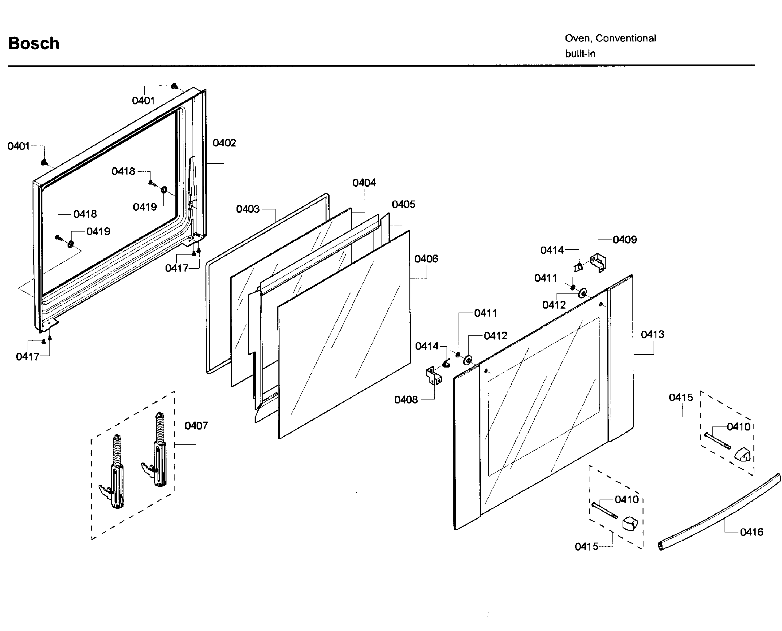 Bosch HBL5650UC/08 door 1 diagram