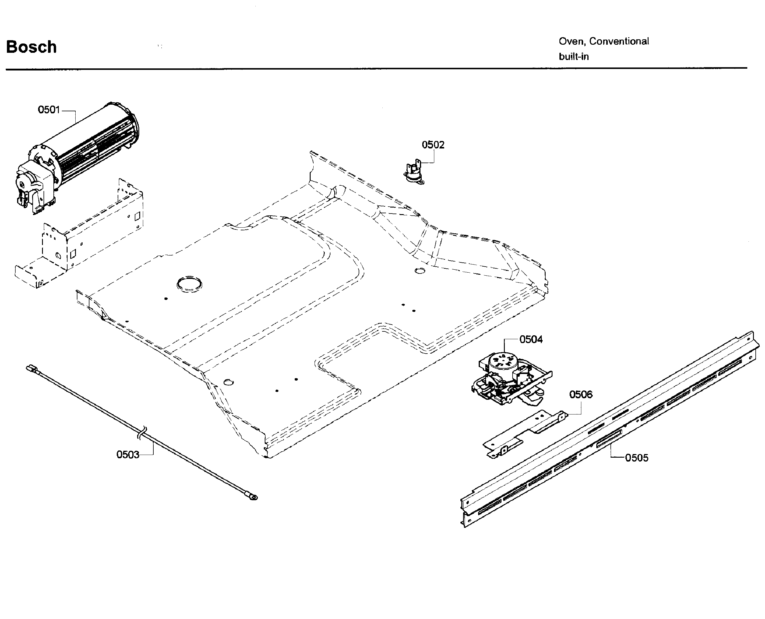 Bosch HBL5650UC/08 latch 2 diagram