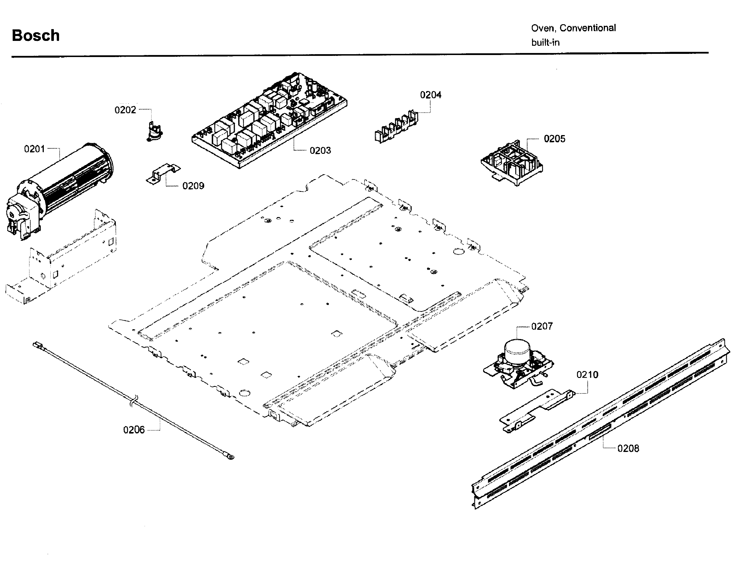 Bosch HBL5650UC/09 latch 1 diagram