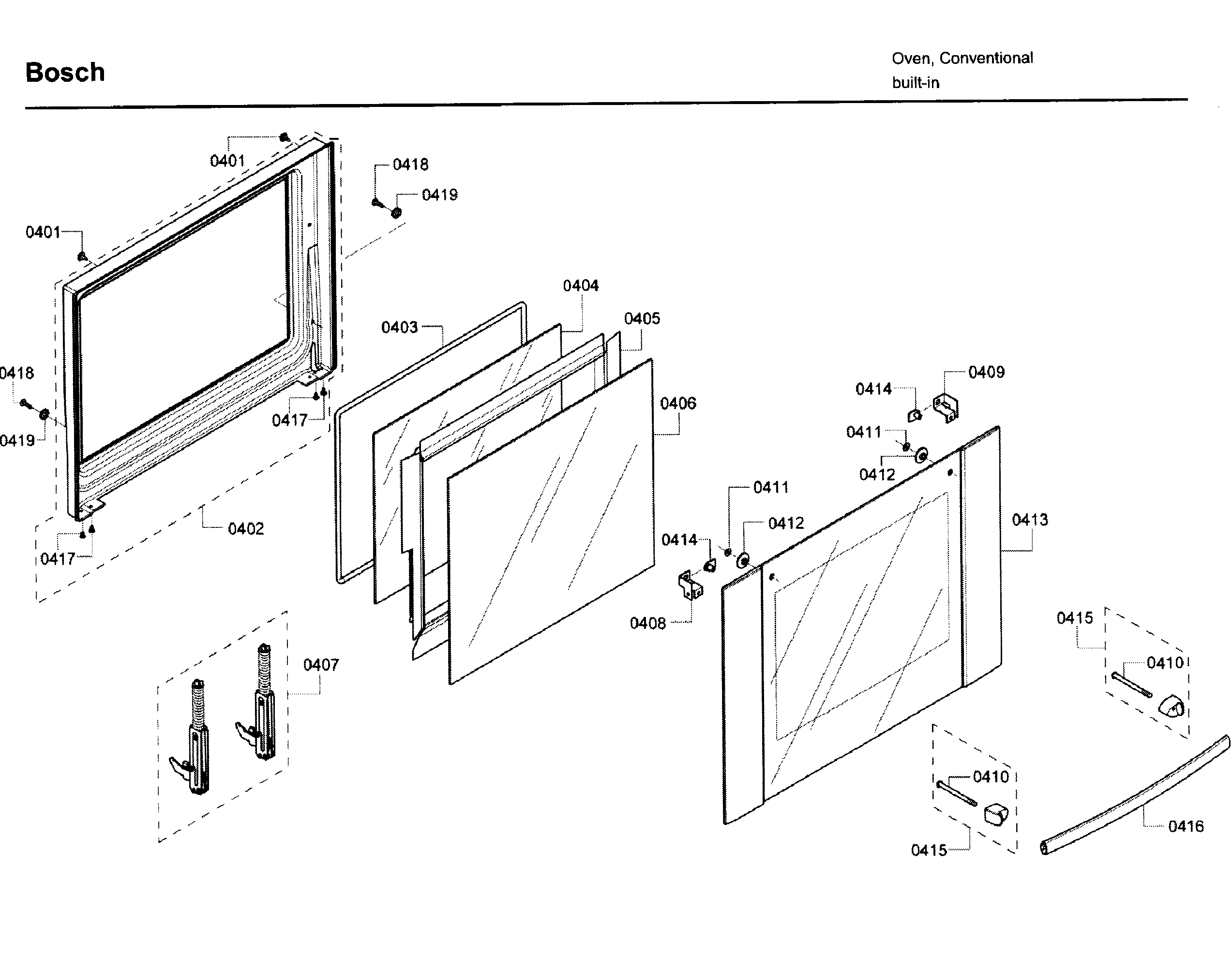 Bosch HBL5650UC/09 door 1 diagram
