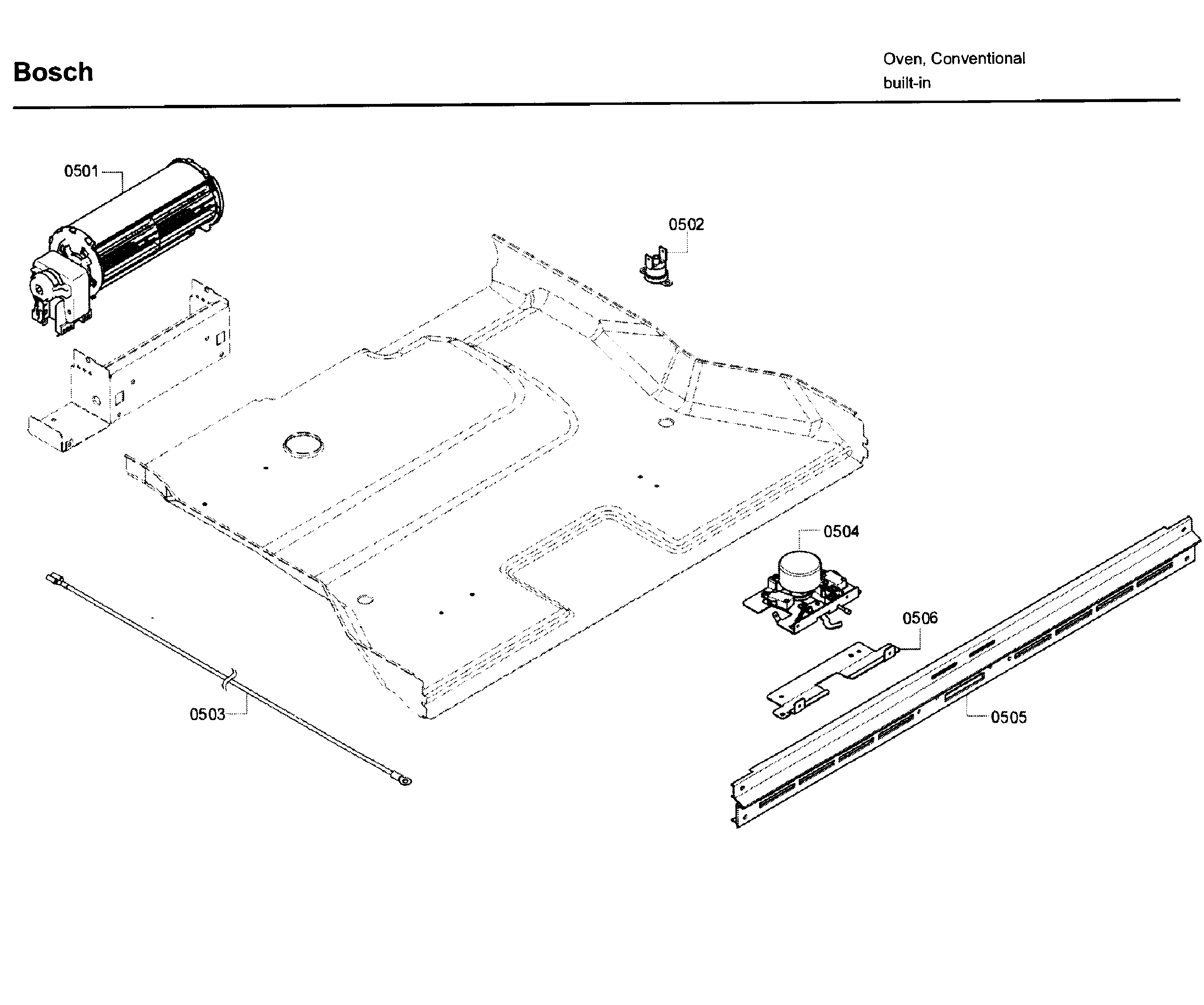 Bosch HBL5650UC/09 latch 2 diagram