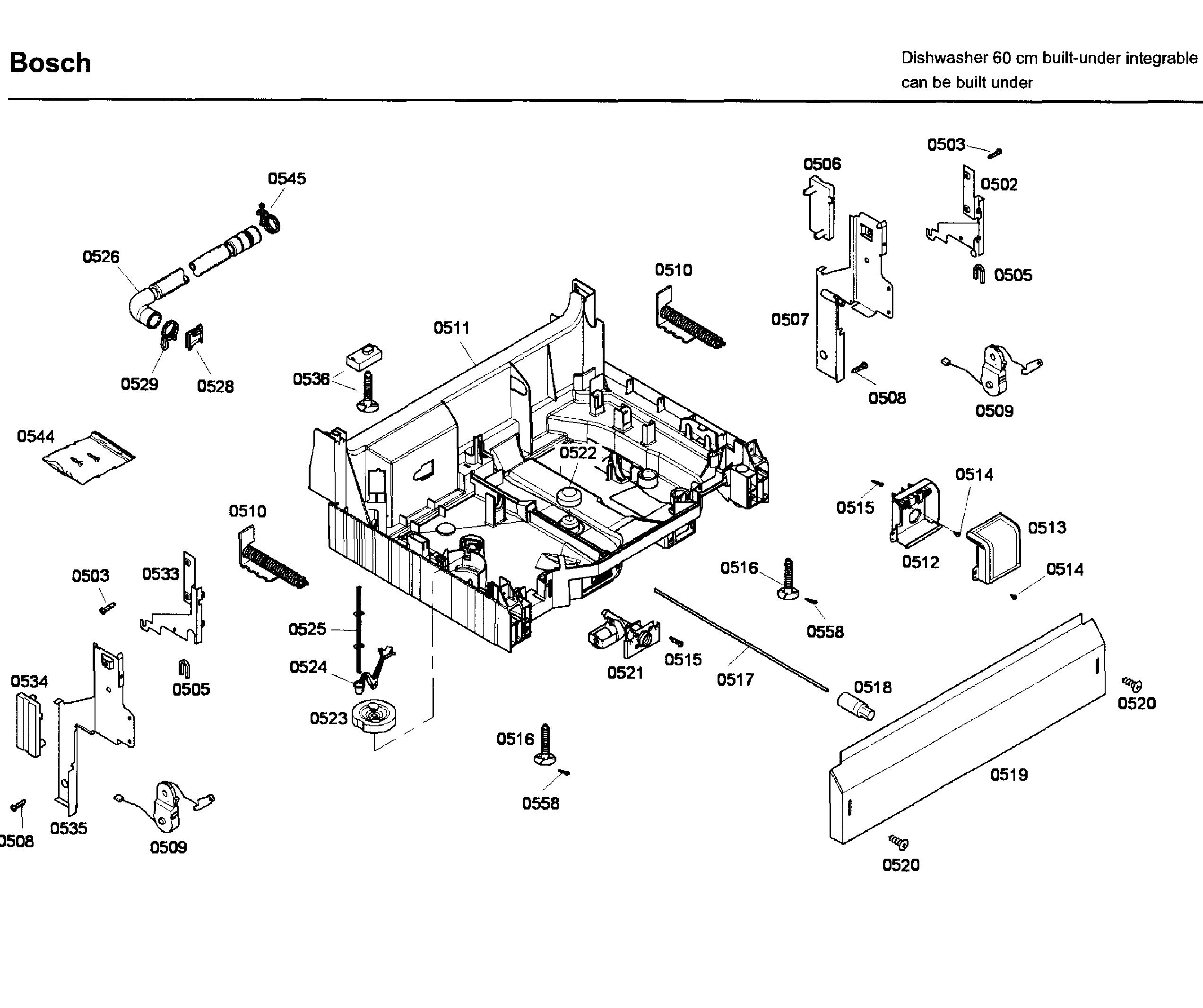 Bosch SHX43C05UC/56 base diagram
