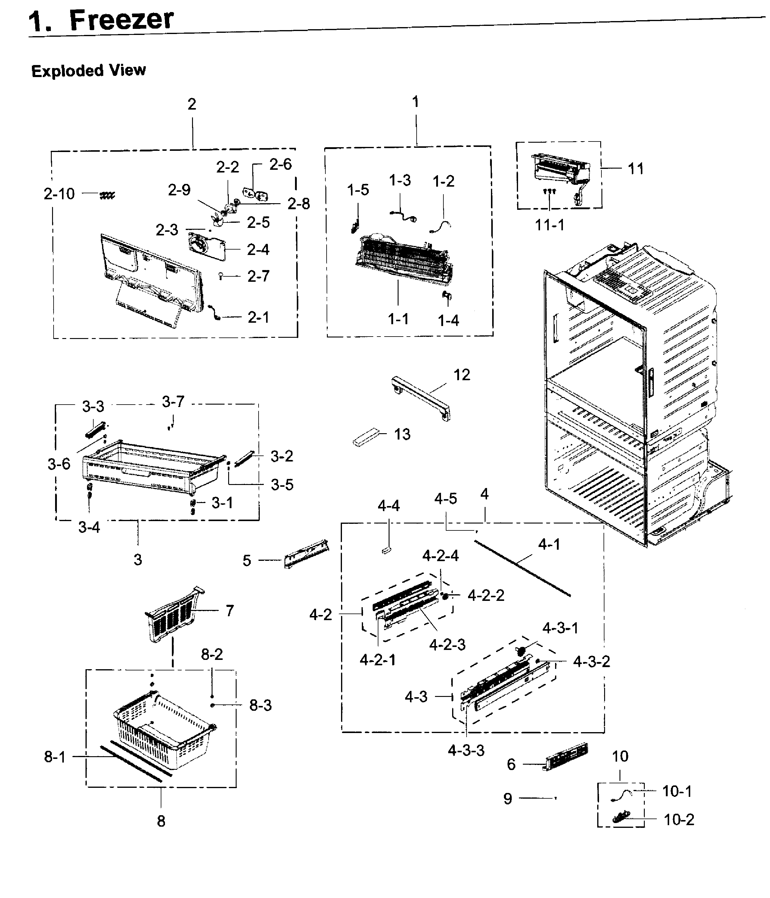 Samsung RF28JBEDBSR/AA-06 freezer / icemaker diagram