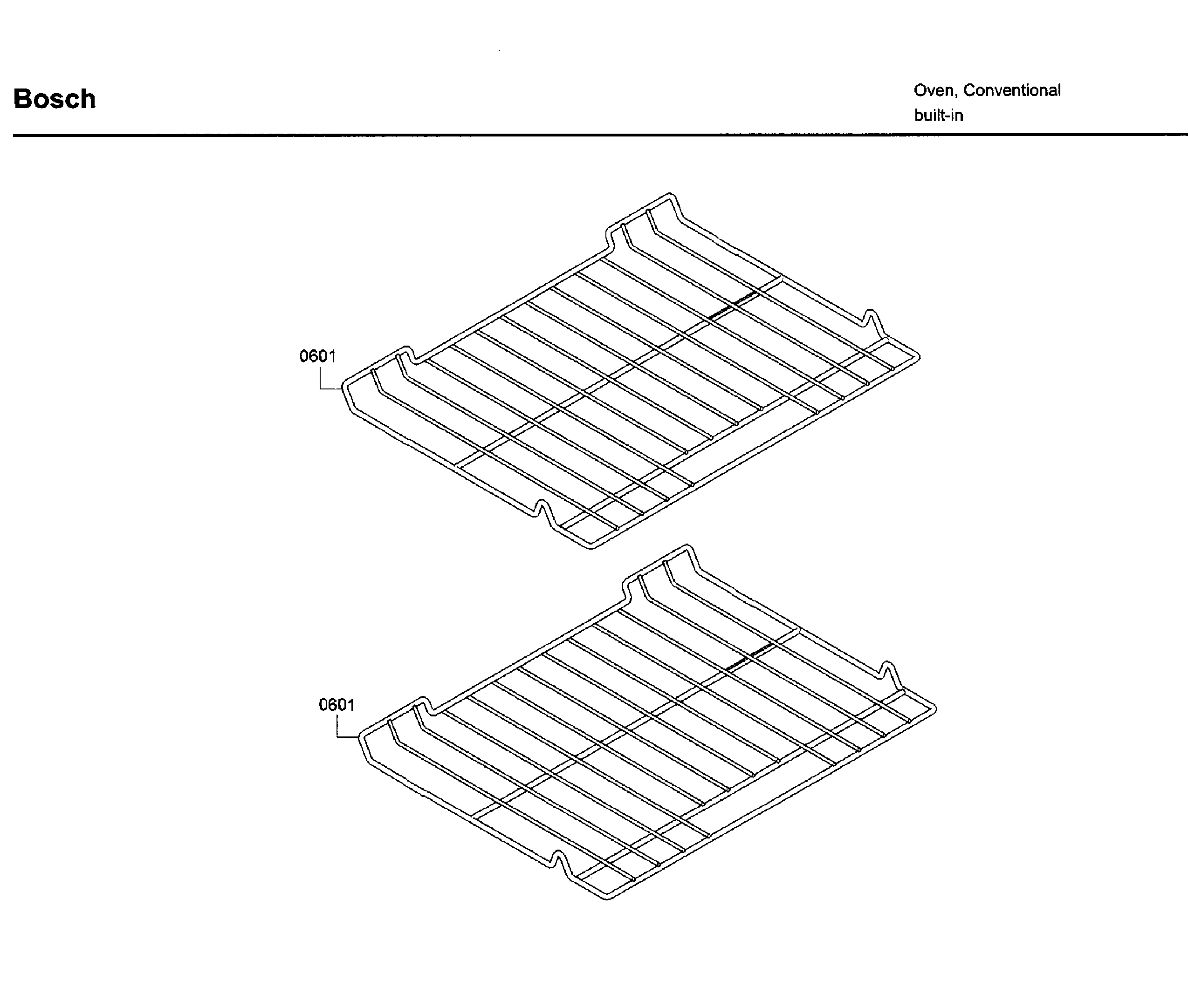 Bosch HBN5451UC/03 rack diagram